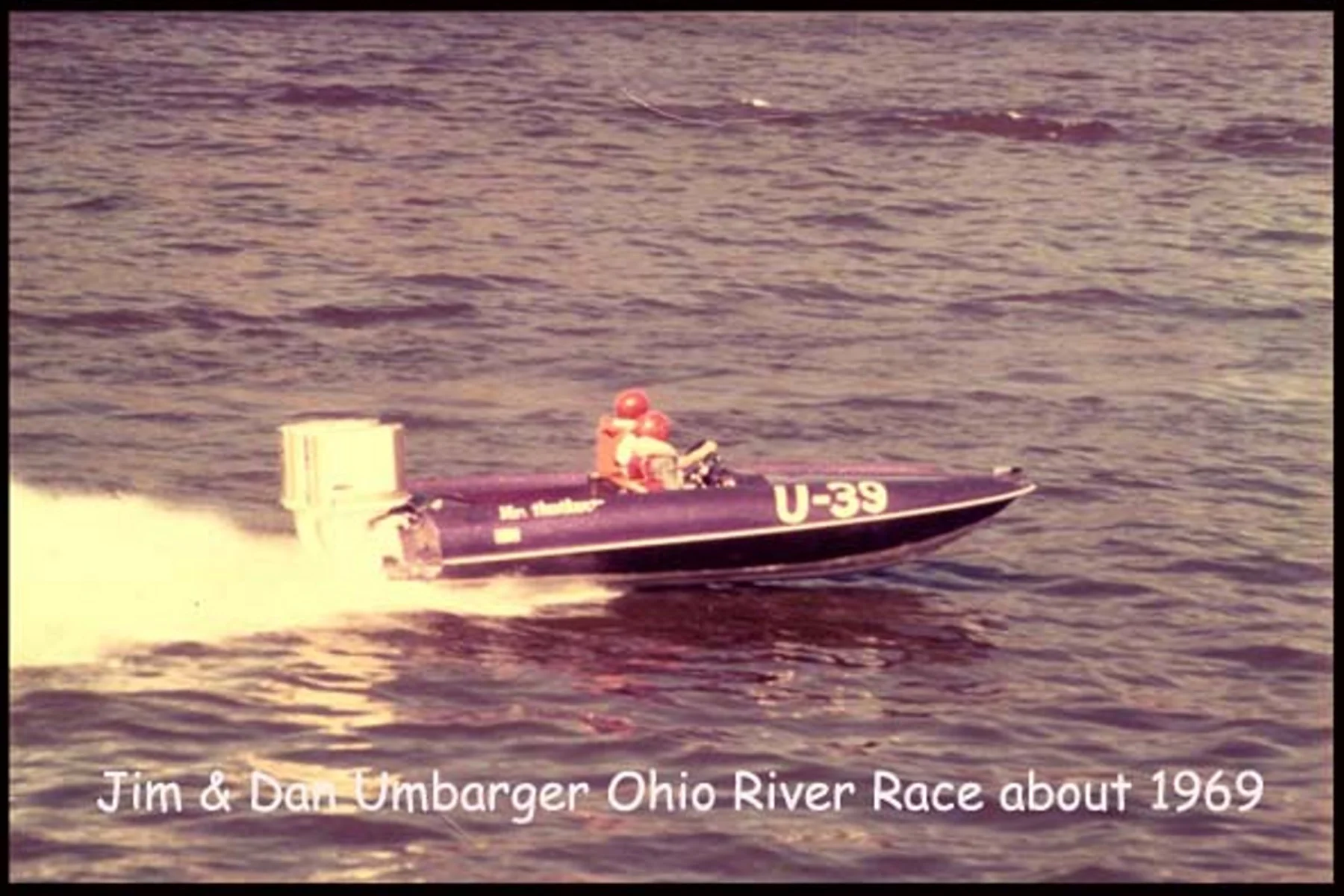 The original Victor race boat running twin Chrysler 105 engines. A national championship race boat and the catalyst for Hustler Sport Boats. 