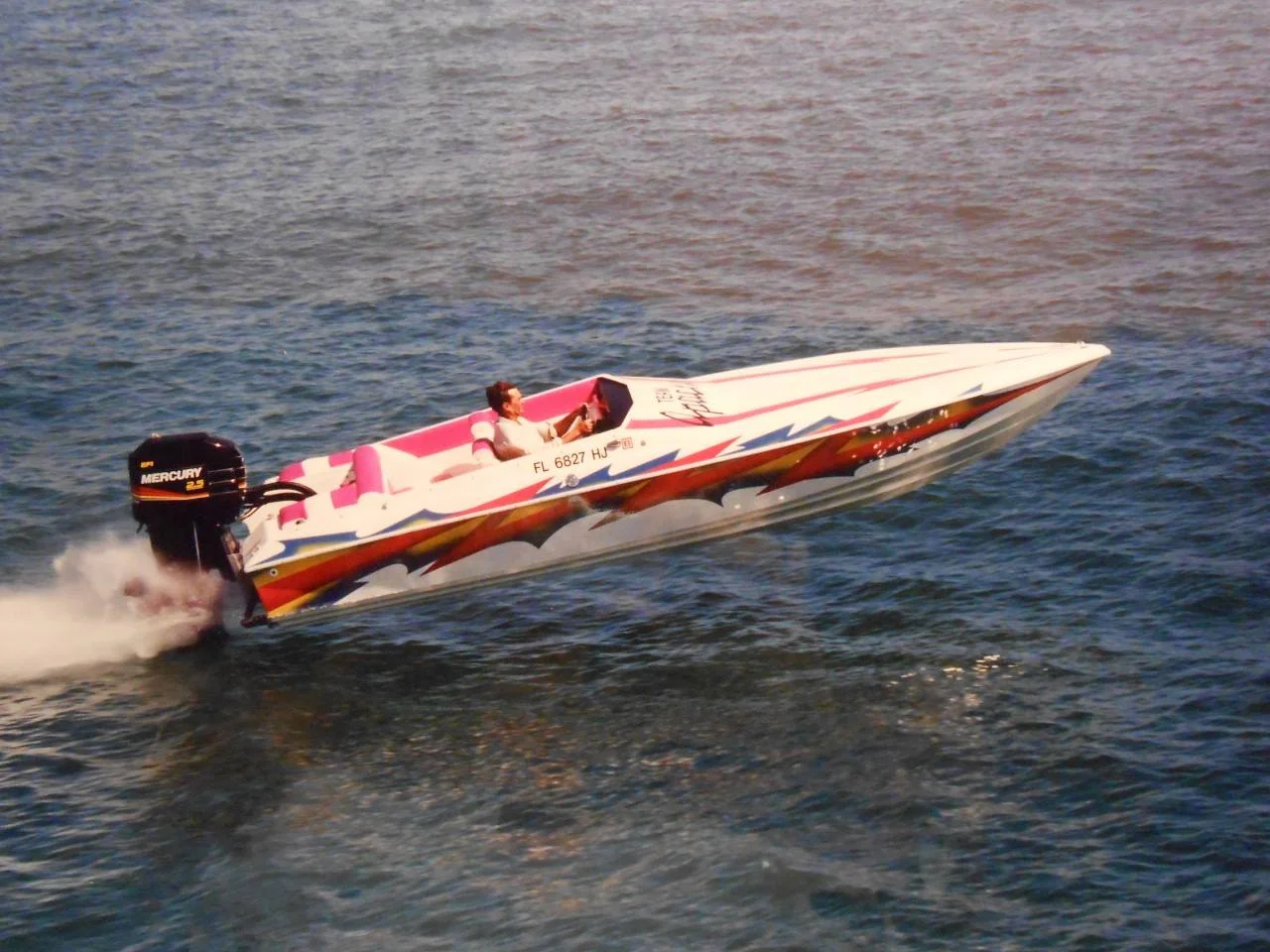 An Apache Scout seen doing what it does best. Pink interior, it must have been the late eighties.