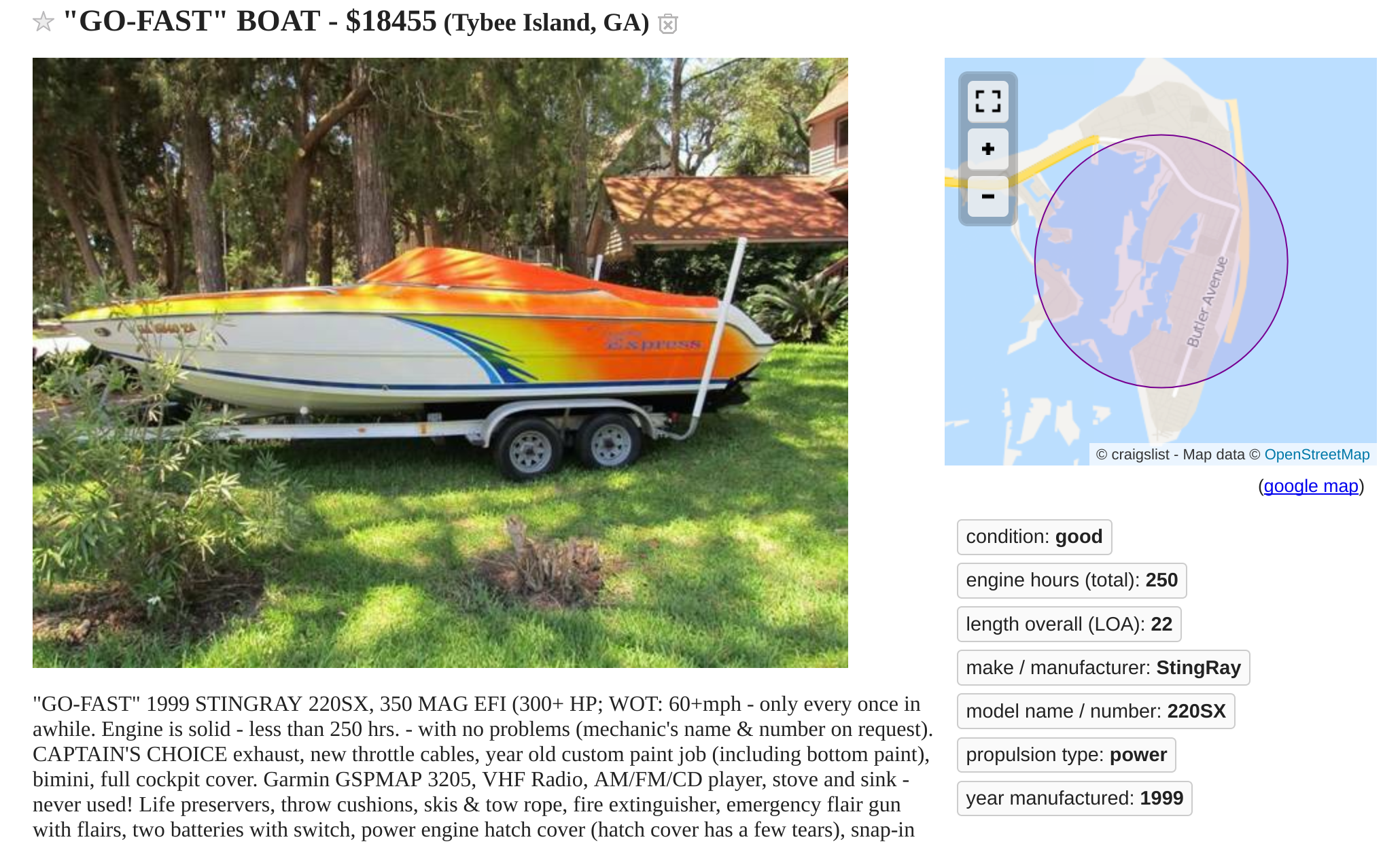 donzi 22 zx for sale craigslist