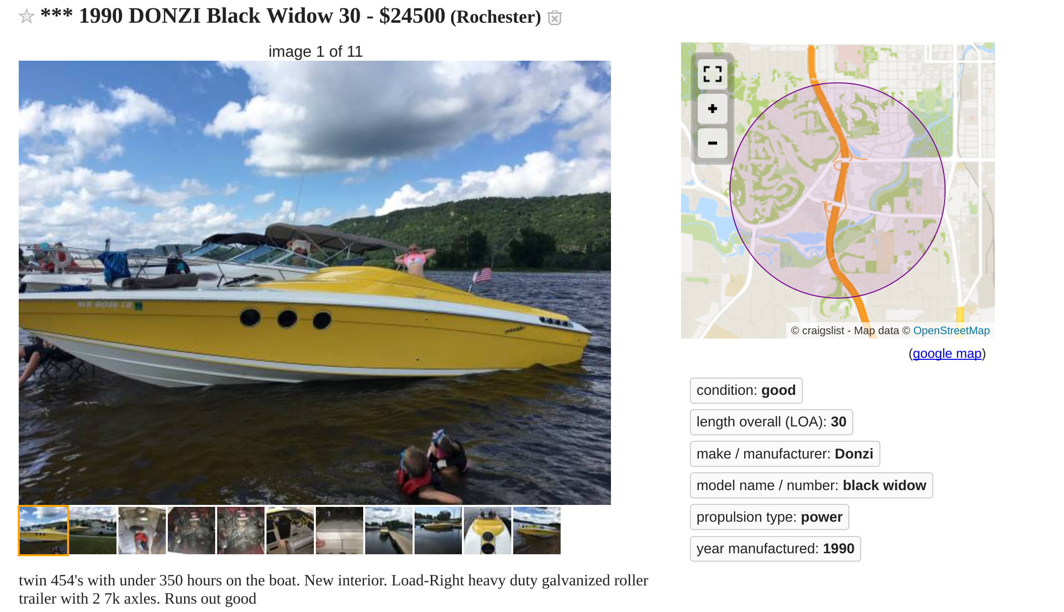 donzi zx for sale craigslist