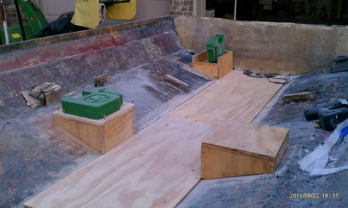 Will rebuilt the floor and built new seat boxes, surprisingly the core was still solid.