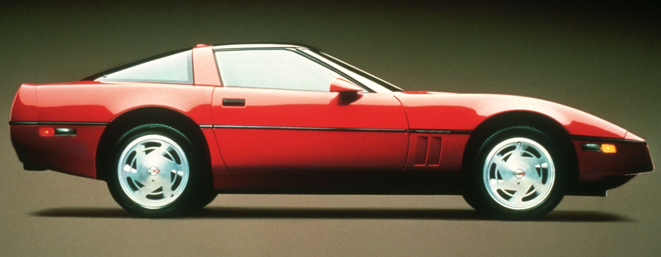 This is a 1990 first generation C4 ZR-1 had subtle differences from a regular Corvette in the body, wider rear quarters were one. Inconspicuous in appearance but not in performance. The promo car was 1991, distinguished by the color matched body insert, and side vents. 