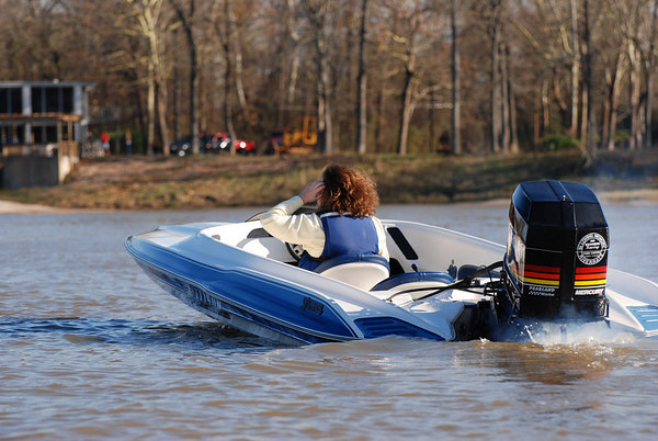 A XR 2002 center steer boat, extremely fast and agile. The design followed the GT series boats