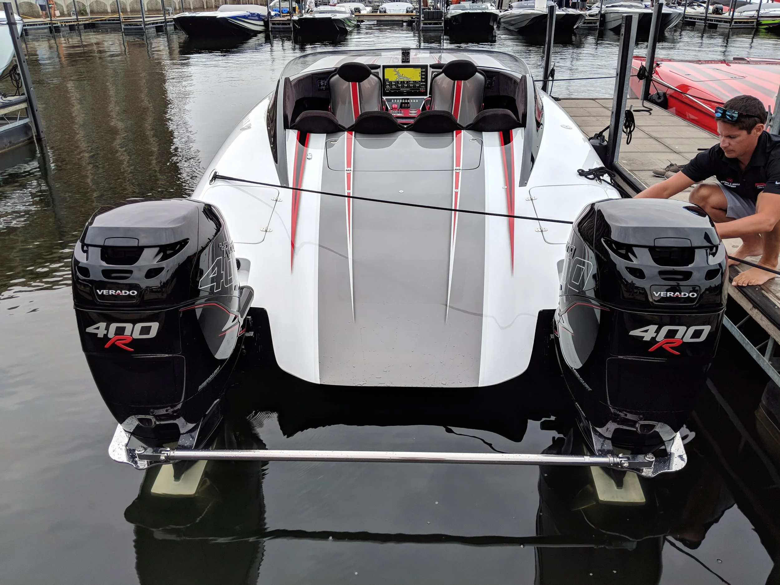 The Wright Performance 360 getting ready for takeoff.