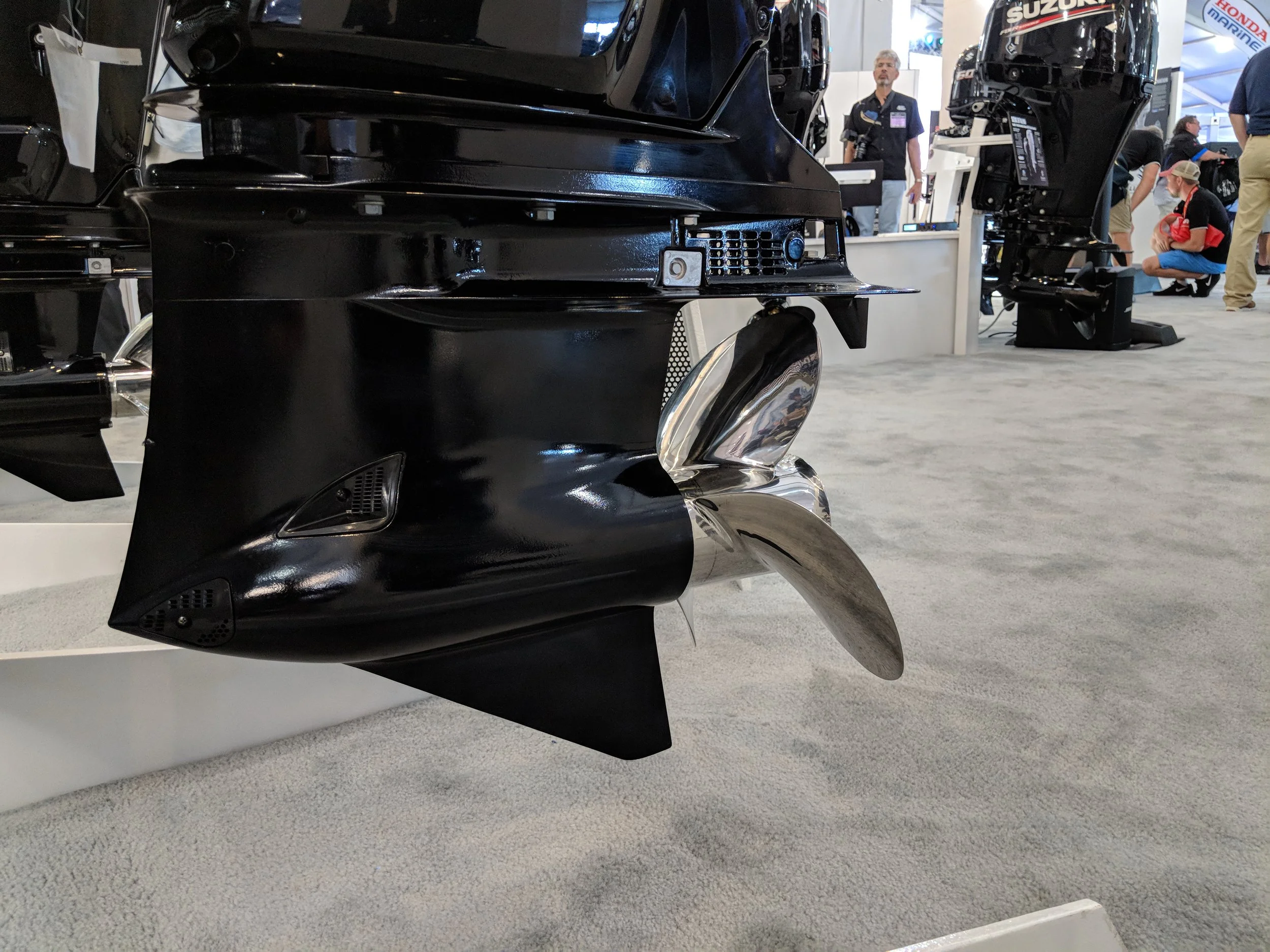 This is a Suzuki 300 gearcase. It would be interesting to see the limits on this, as the shape looks pretty decent for a stock design.
