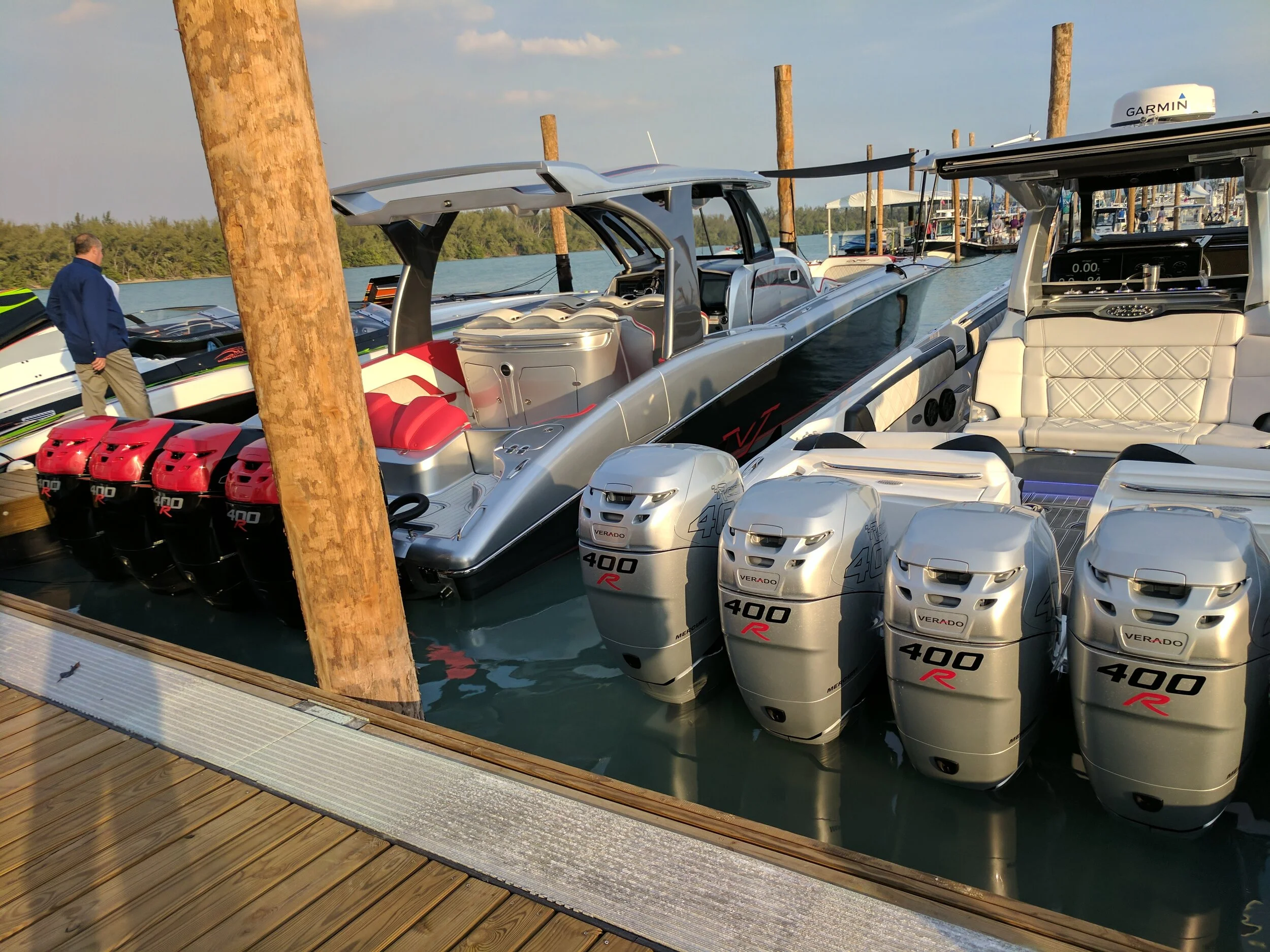 Many former offshore sport boat buyers are turning to these, but it’s hard to crack 80 MPH in a giant bath tub no matter how many 400Rs are on the back. The stereos are awesome though!
