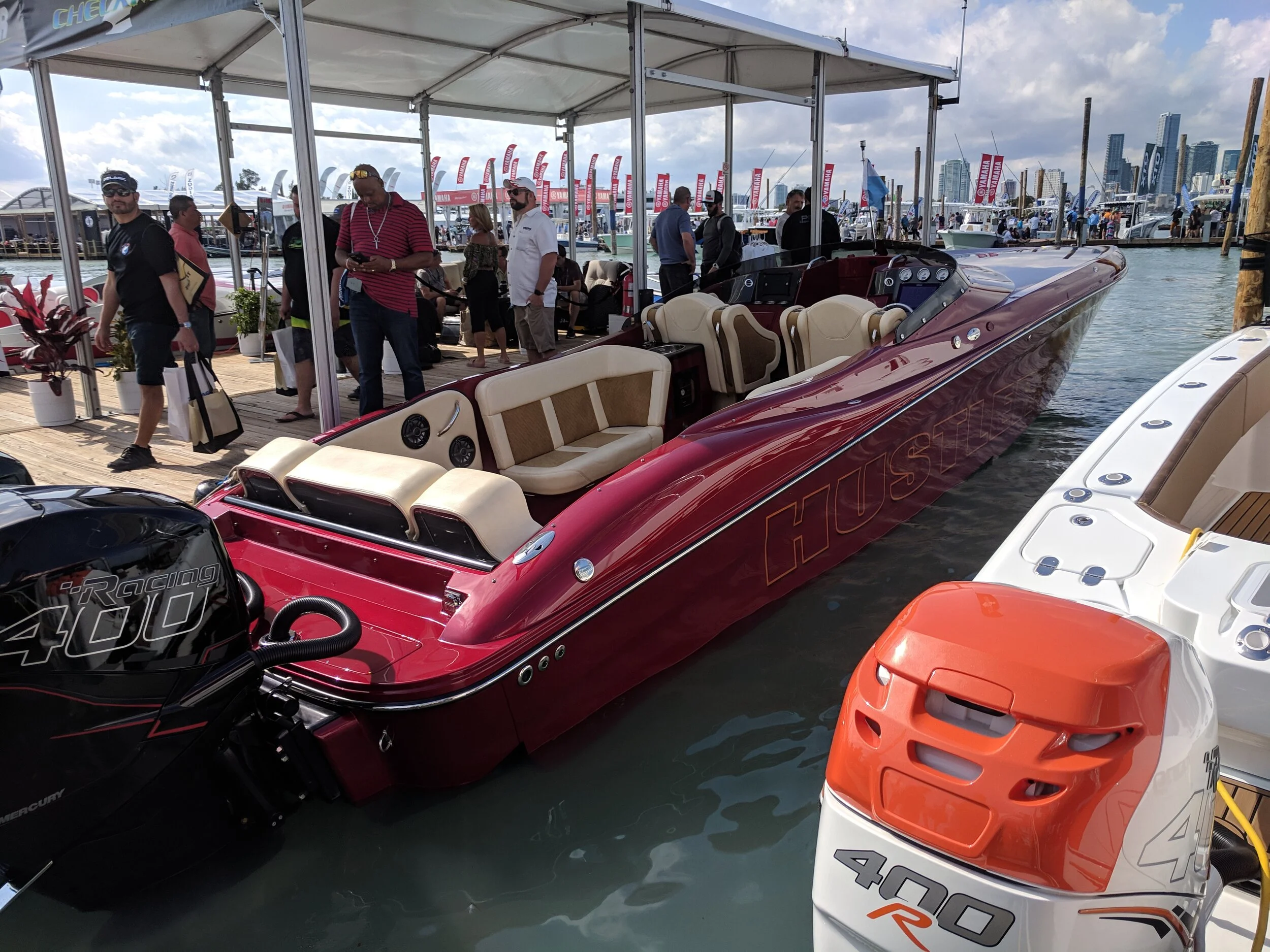 The Hustler 39’ Shotgun and their new 29’ Rockit outboard coming to market, the New York custom builder sees where the market is going. And, they are getting creative with the interior. Lots of room for activities.
