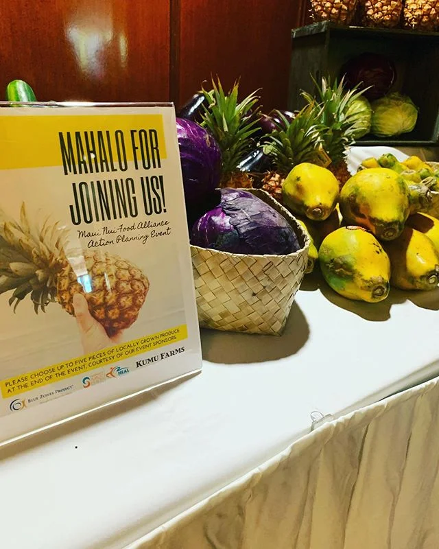 Thank you @kumufarms for getting to the Maui Nui Food Alliance today!  Such important work and talk around and about Maui’s food future
