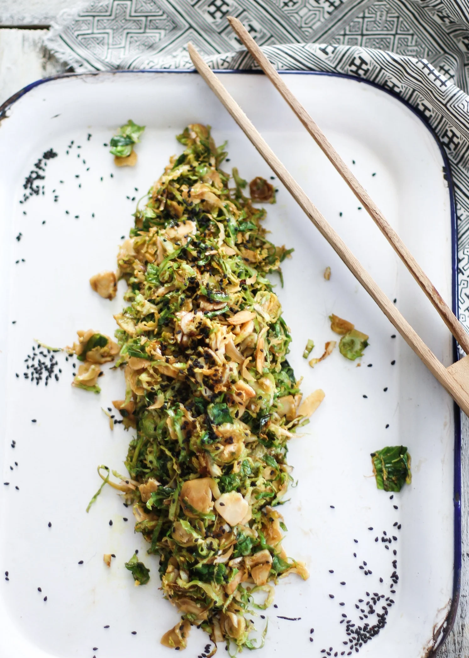 10-Min Asian Brussel Sprouts