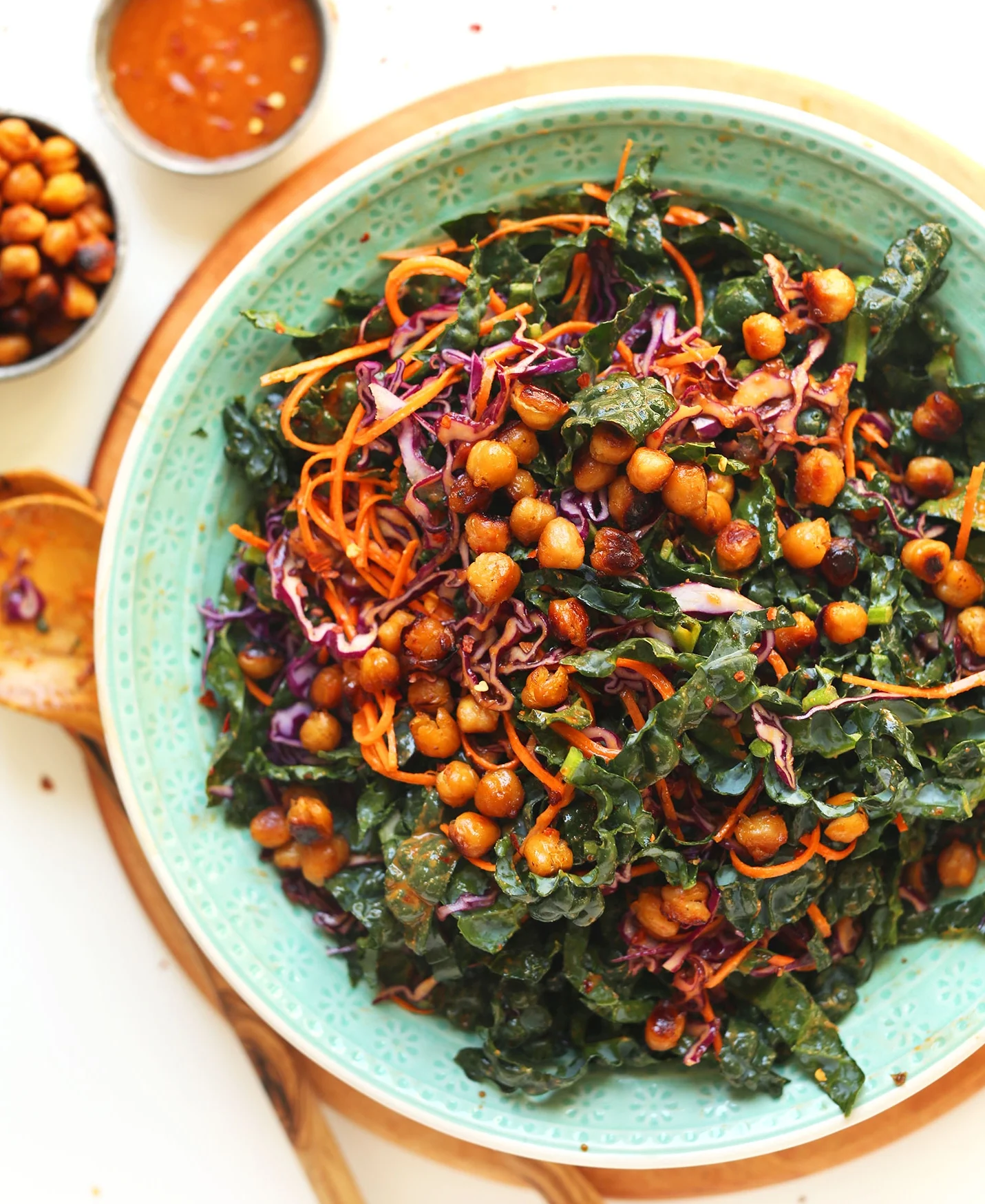 20-Minute Asian Kale Chicken Salad