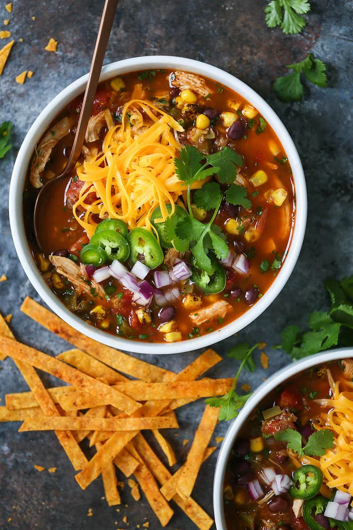 Chicken Tortilla Soup with Quinoa