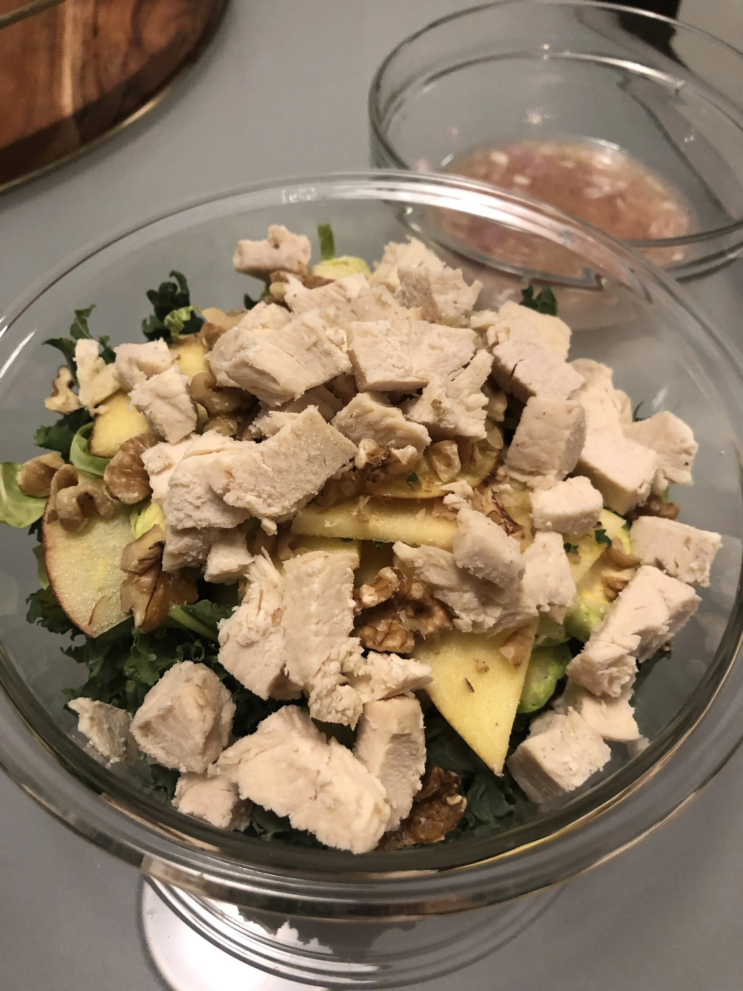 Kale Salad with Lemon Shallot Vinaigrette