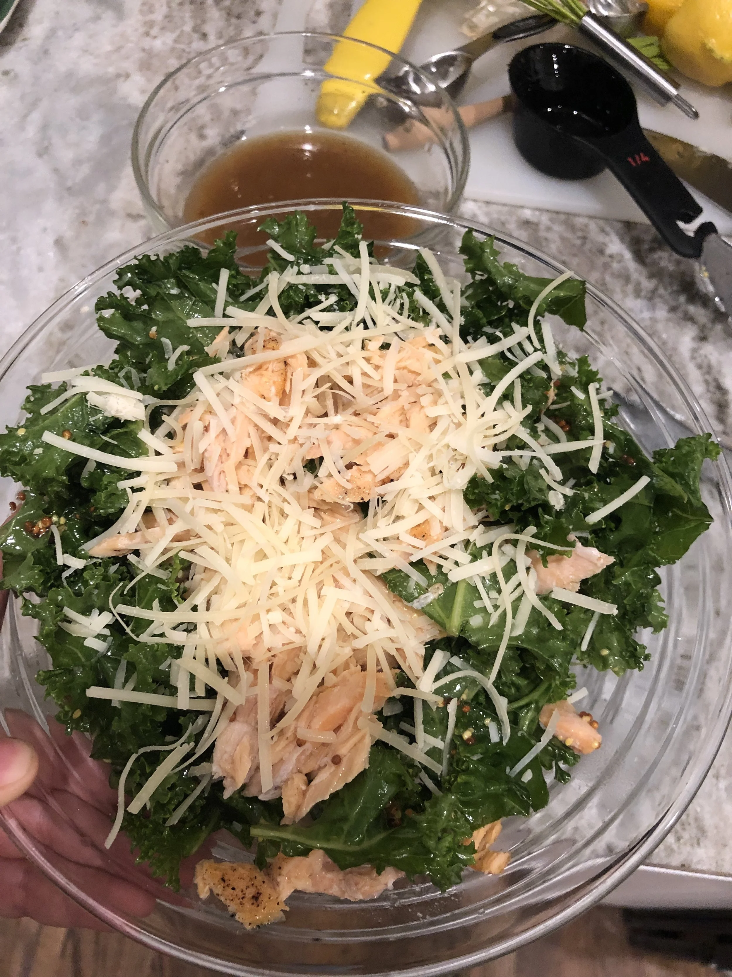 Caesar Salad with Salmon