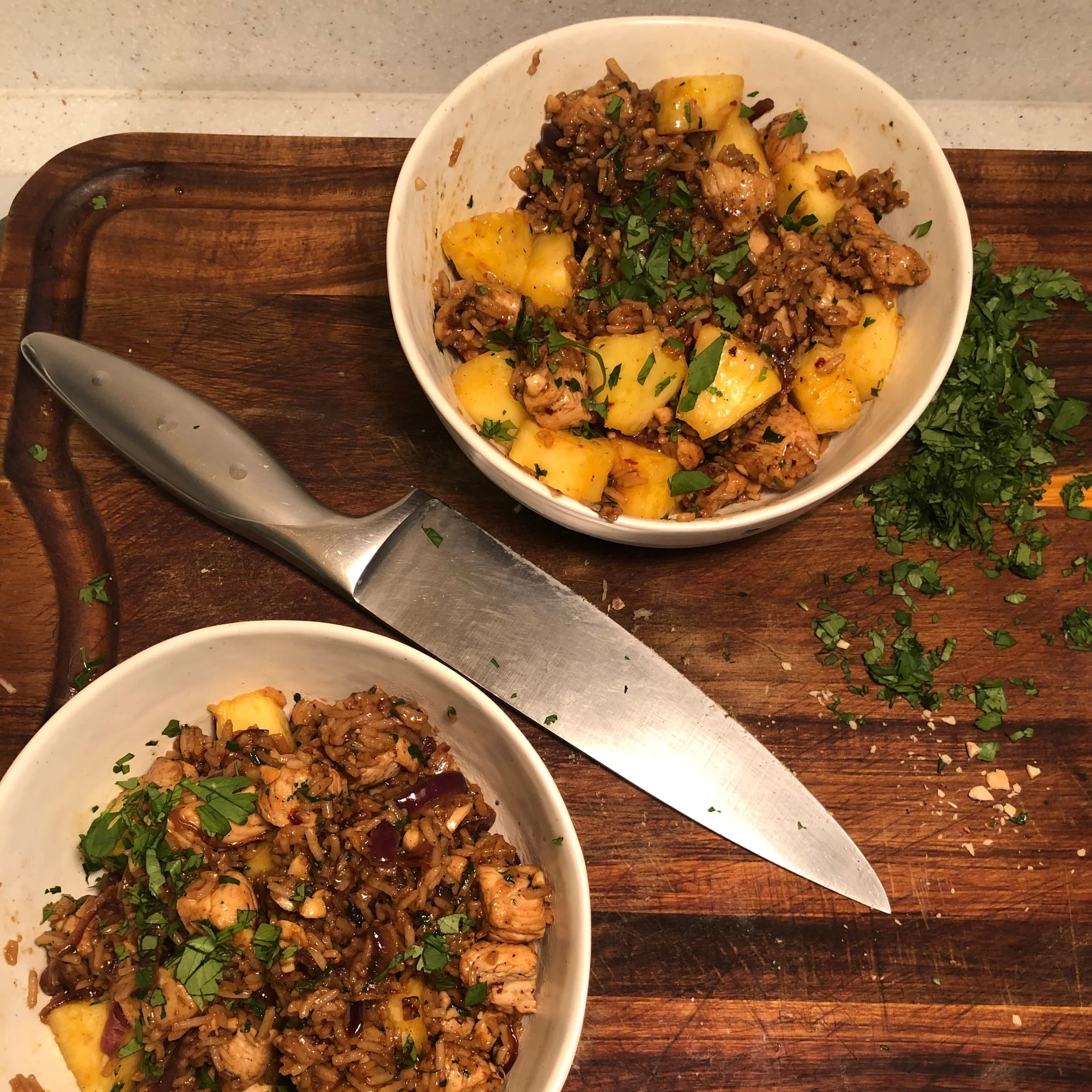 Chicken Fried Rice with Pineapple