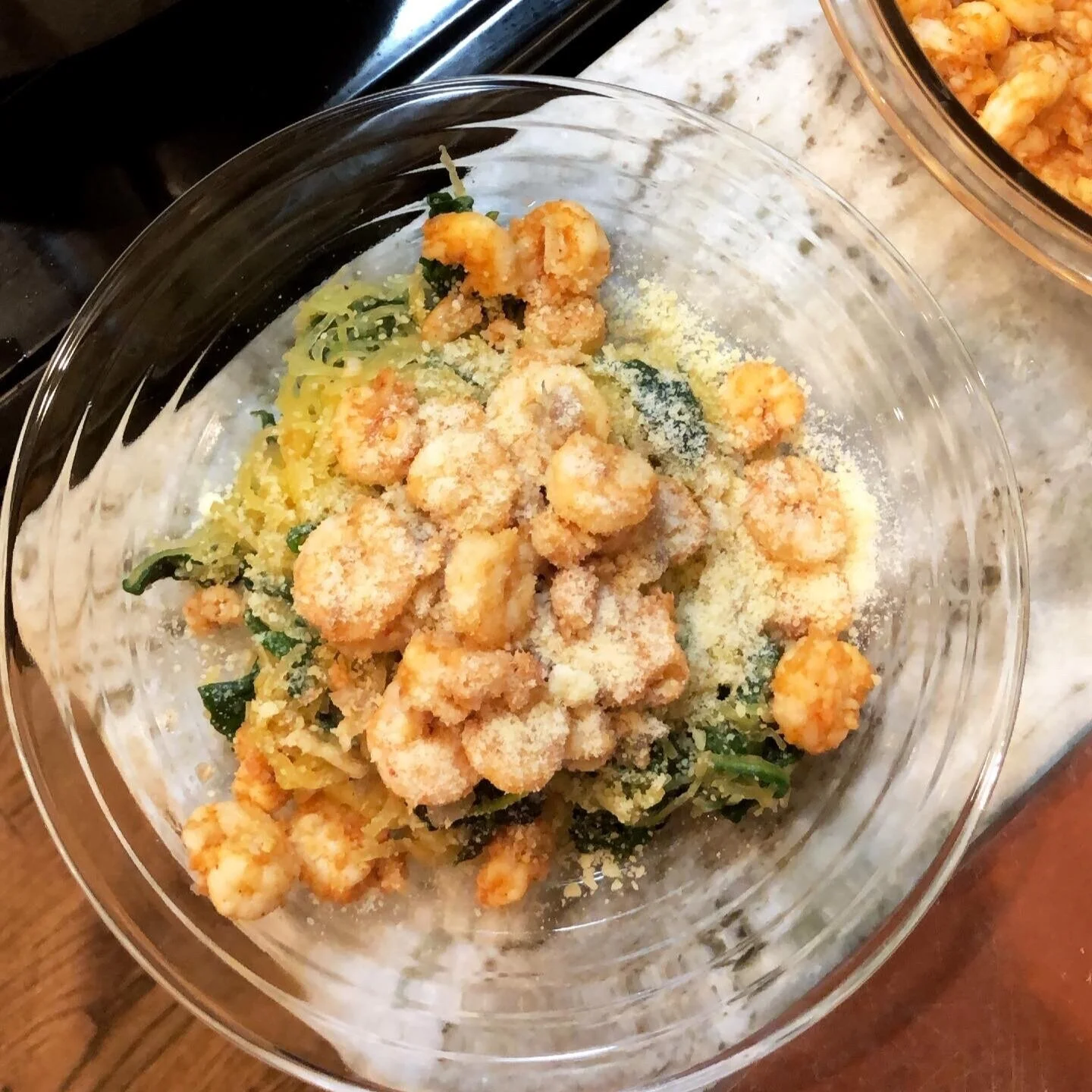 Spaghetti Squash Shrimp Scampi