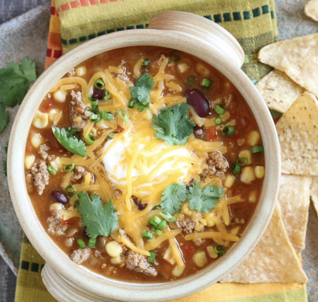 Turkey Chili Taco Soup