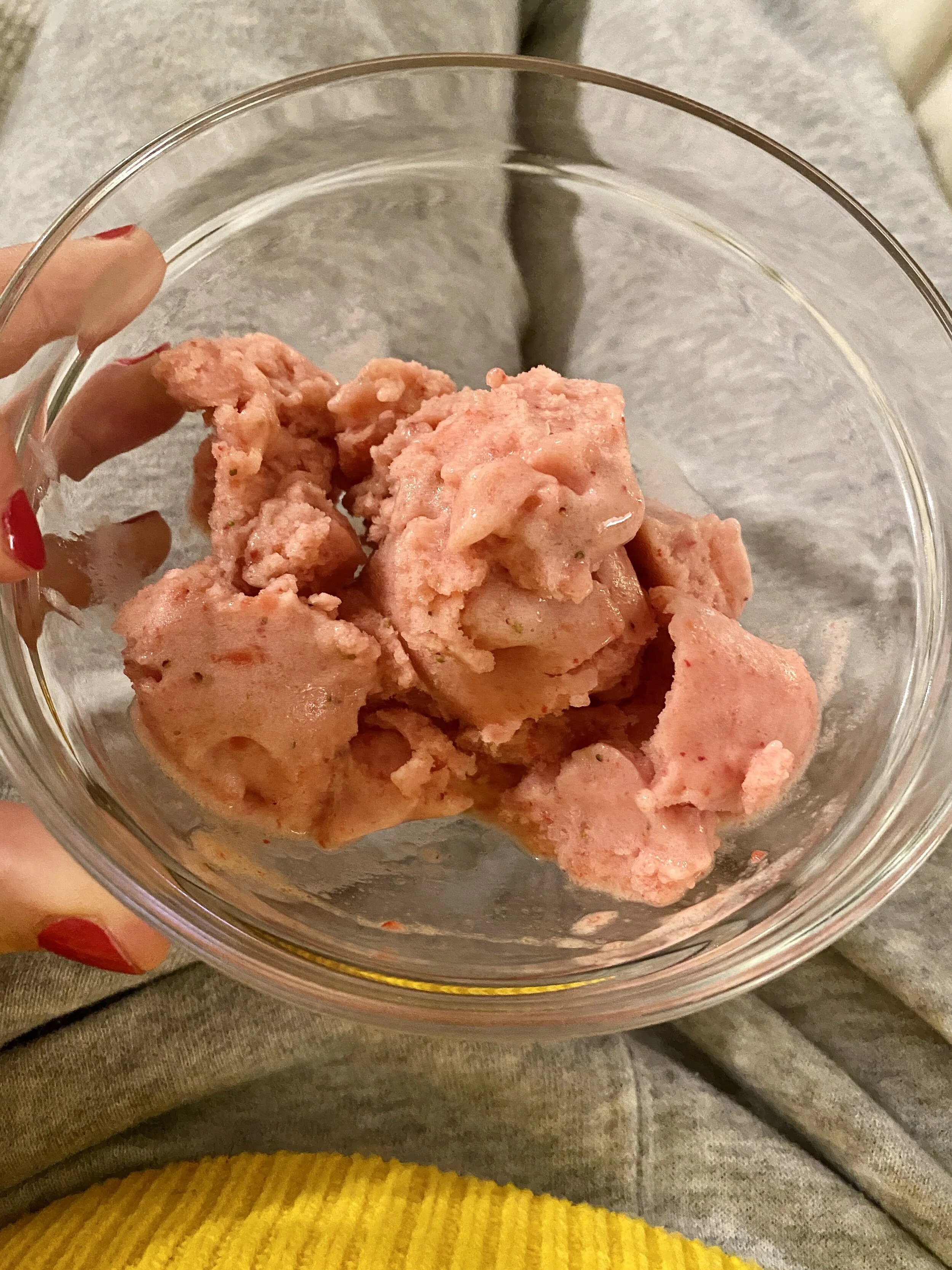 Strawberry Banana "Nice" Cream