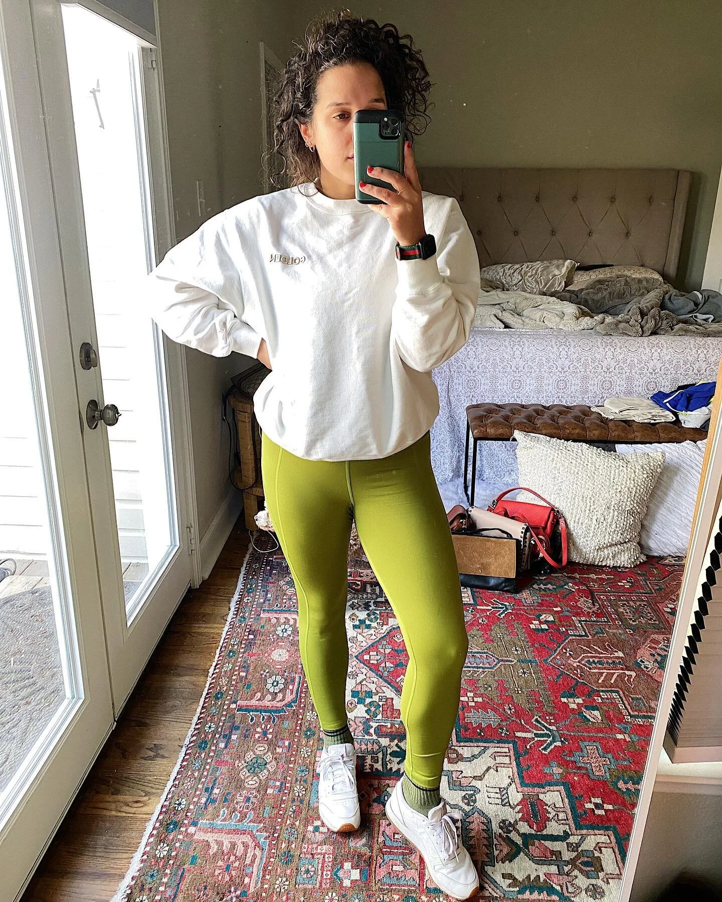 just needed to document that I put this on to run an errand and actually thought to myself &ldquo;damn this is CUTE.&rdquo; my style standards have lowered so much the past year OR have they been heightened? tomato potato (also yes the sweatshirt say