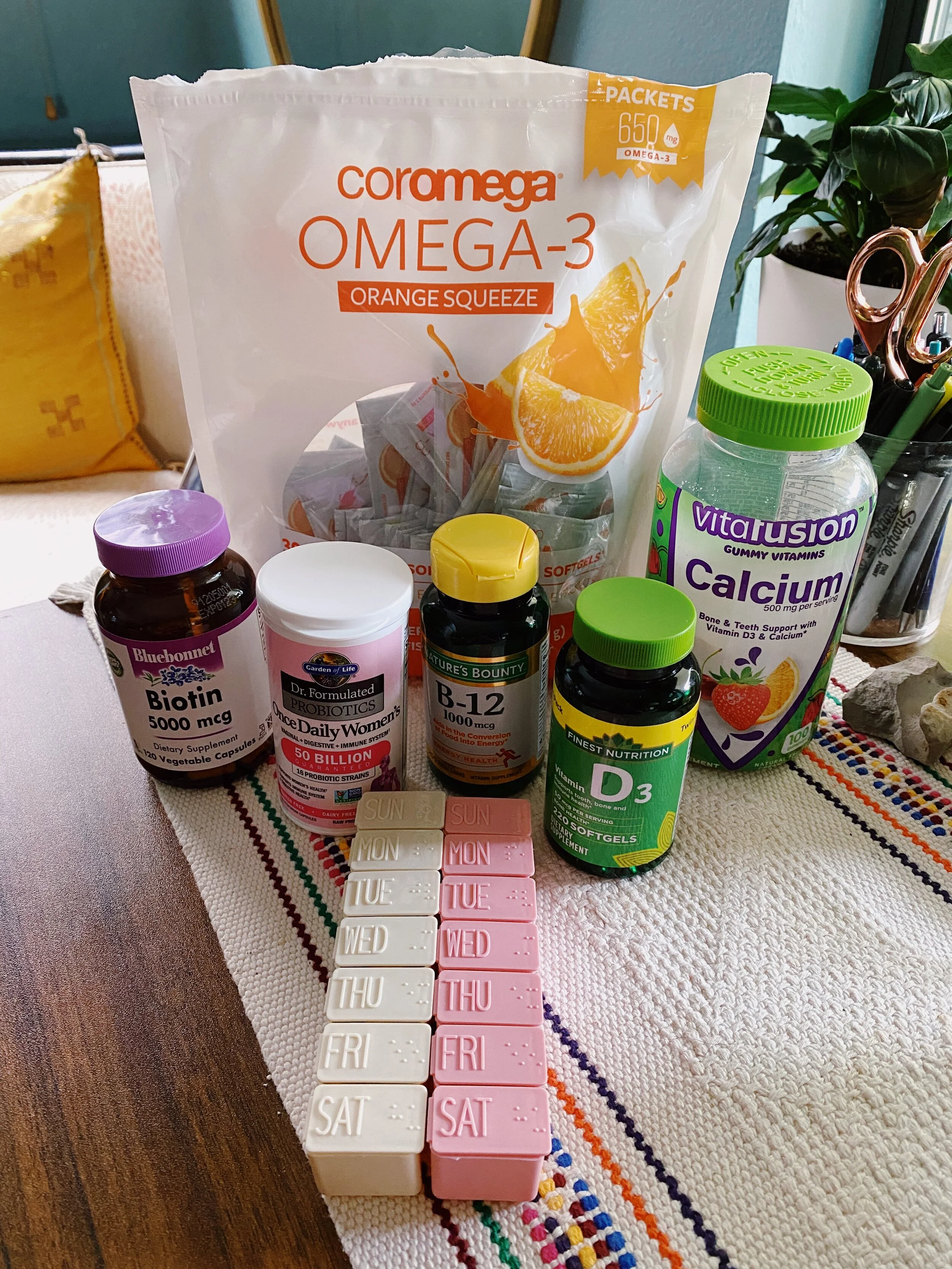 A Short List of the Daily Supplements and Vitamins I Take