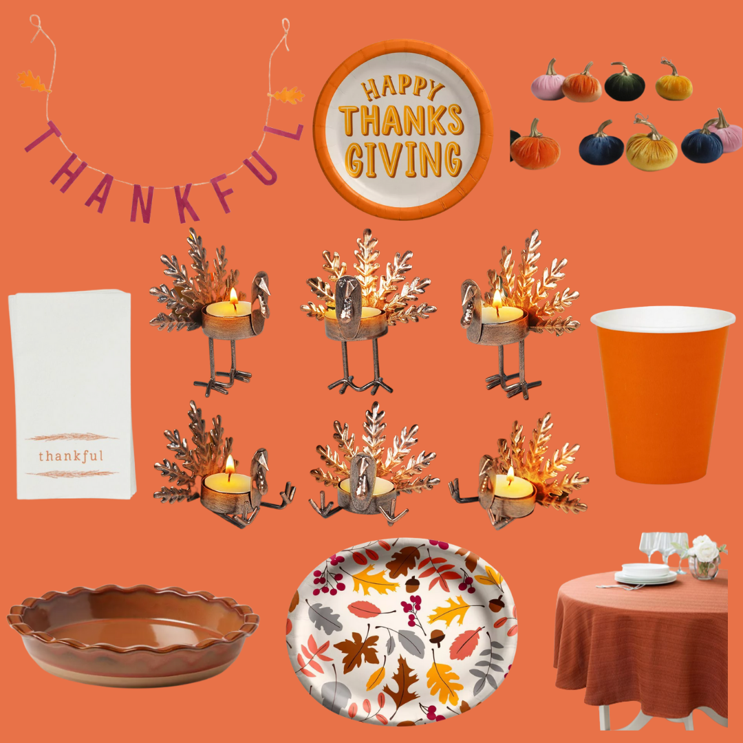 Easy, Affordable Thanksgiving Tablescape Decor