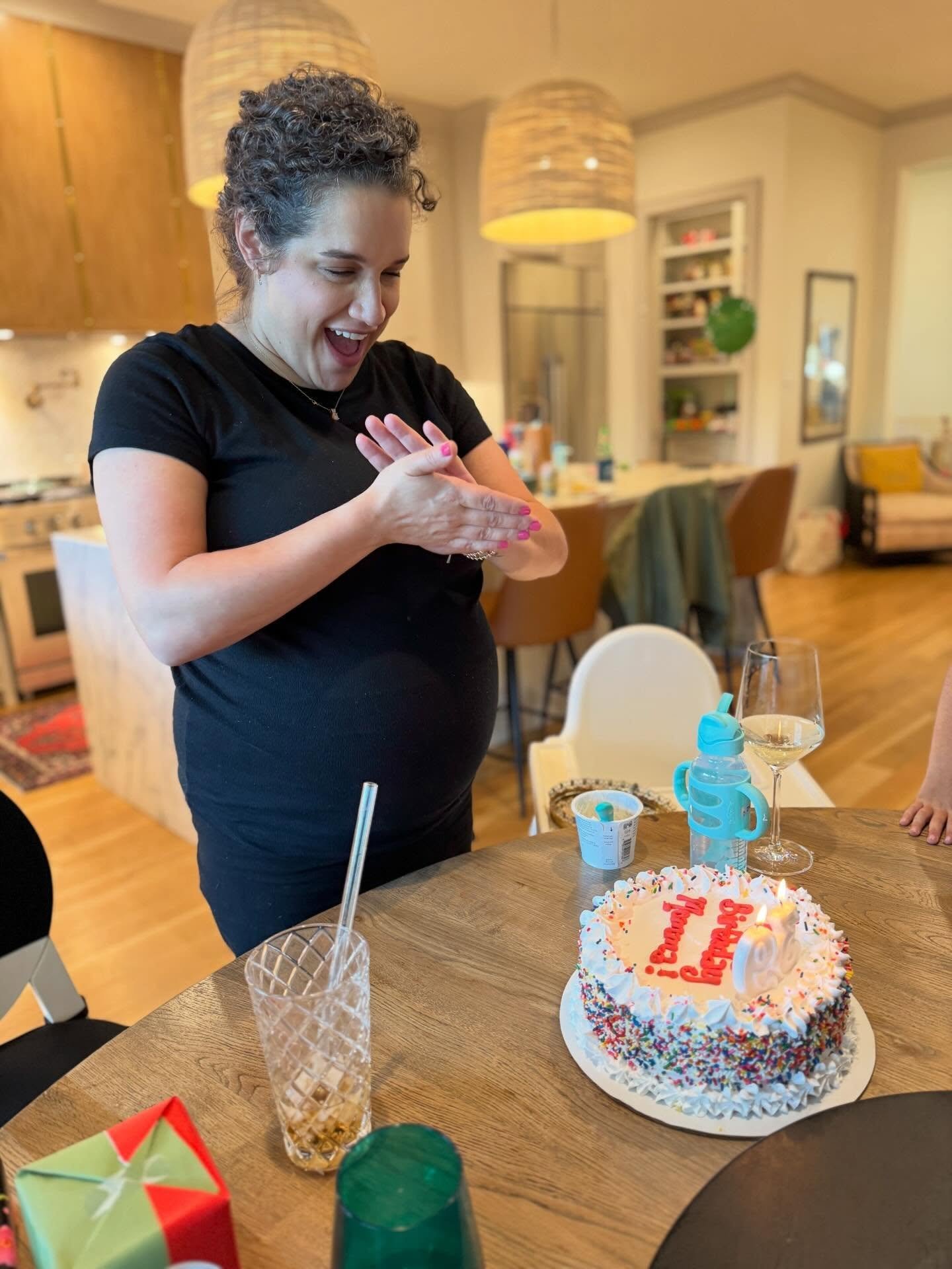 best friends. family. two cakes. love. motorized carts. pregnancy nose. a perfect, perfect birthday.