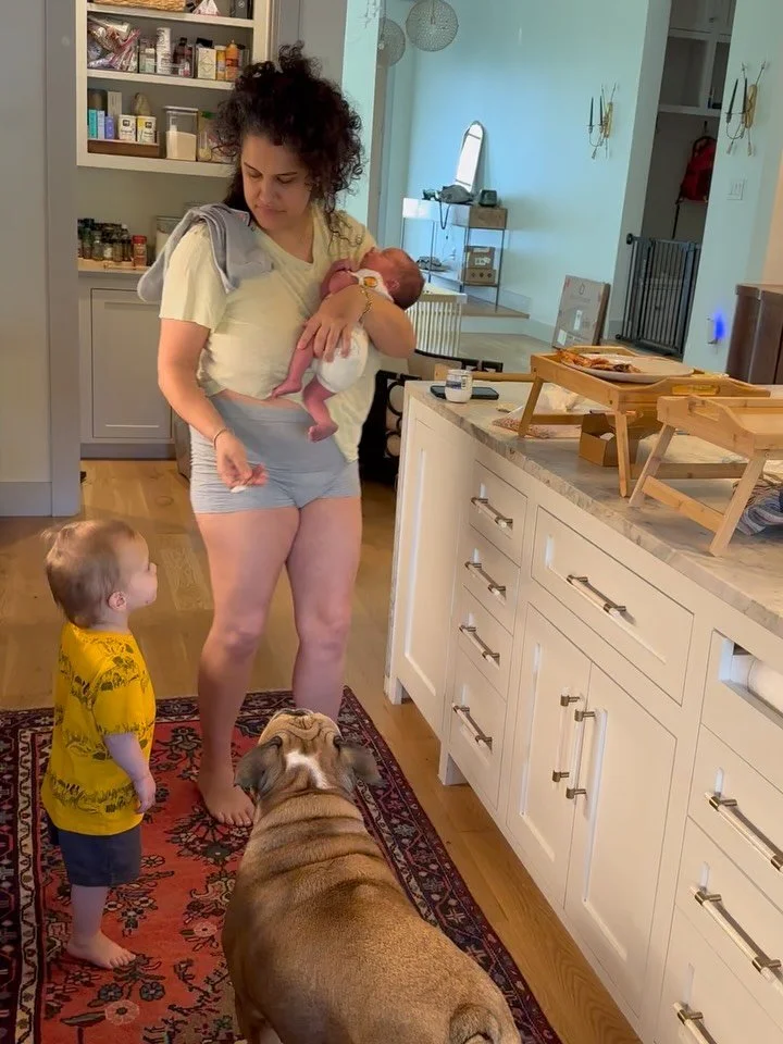 we met 6 years ago yesterday and here we are today. 5 days postpartum, 2 under 2, and i literally have never been happier. no sarcasm. i am blissed TF out, busted postpartum body and all 💙💙 #momlife #2under2 #postpartum