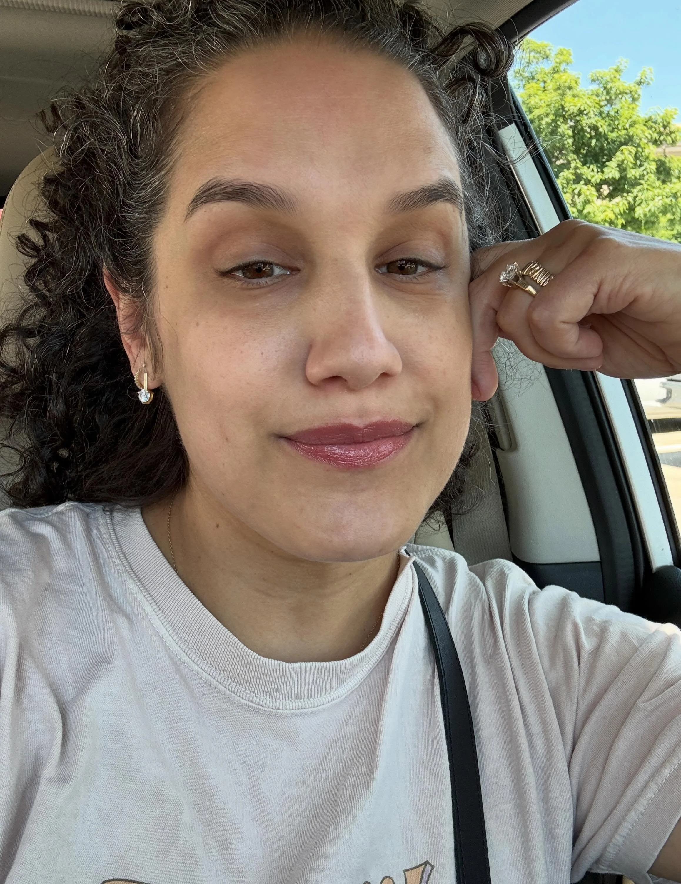 my mom, who looks *at least* 10 years younger than she actually is, has THE best skin. so, over the weekend, when she said &ldquo;your skin looks SO good,&rdquo; i took it as the highest compliment because it is.

this is my bare skin. all i have on 