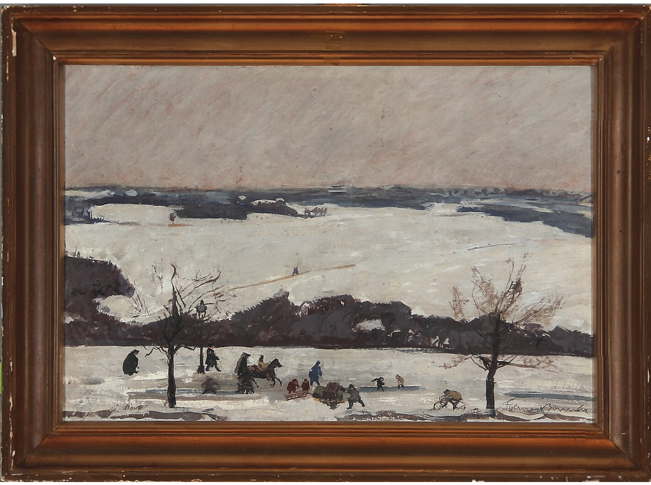 Folmer Bonnen - Snow Landscape with Playing Children 3..png