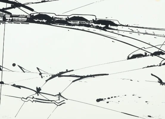 Kurt R Hoffman Sonderborg, Composition, lithograph 69/100