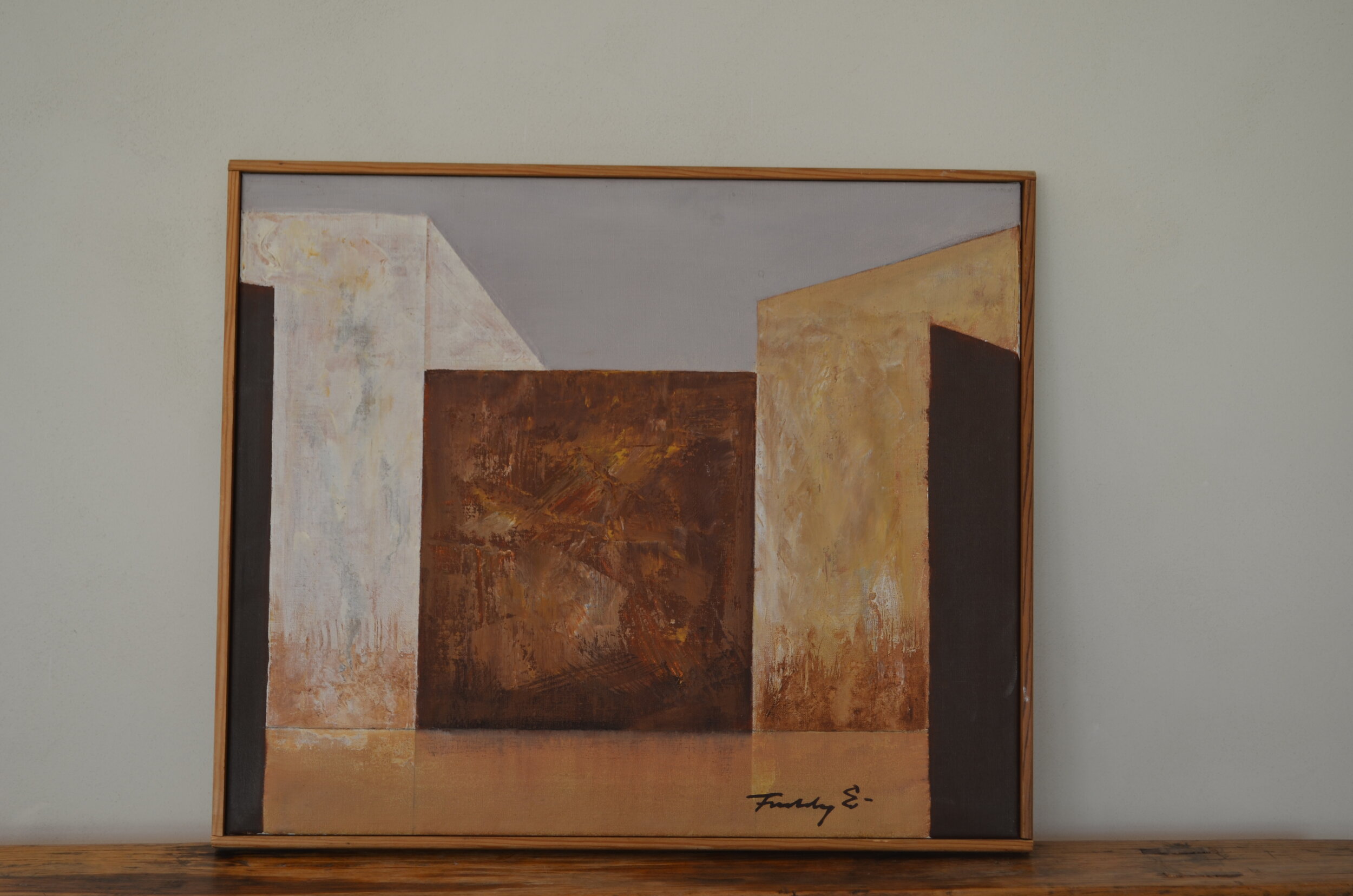 Oil Painting by Freddy Eriksen Framed