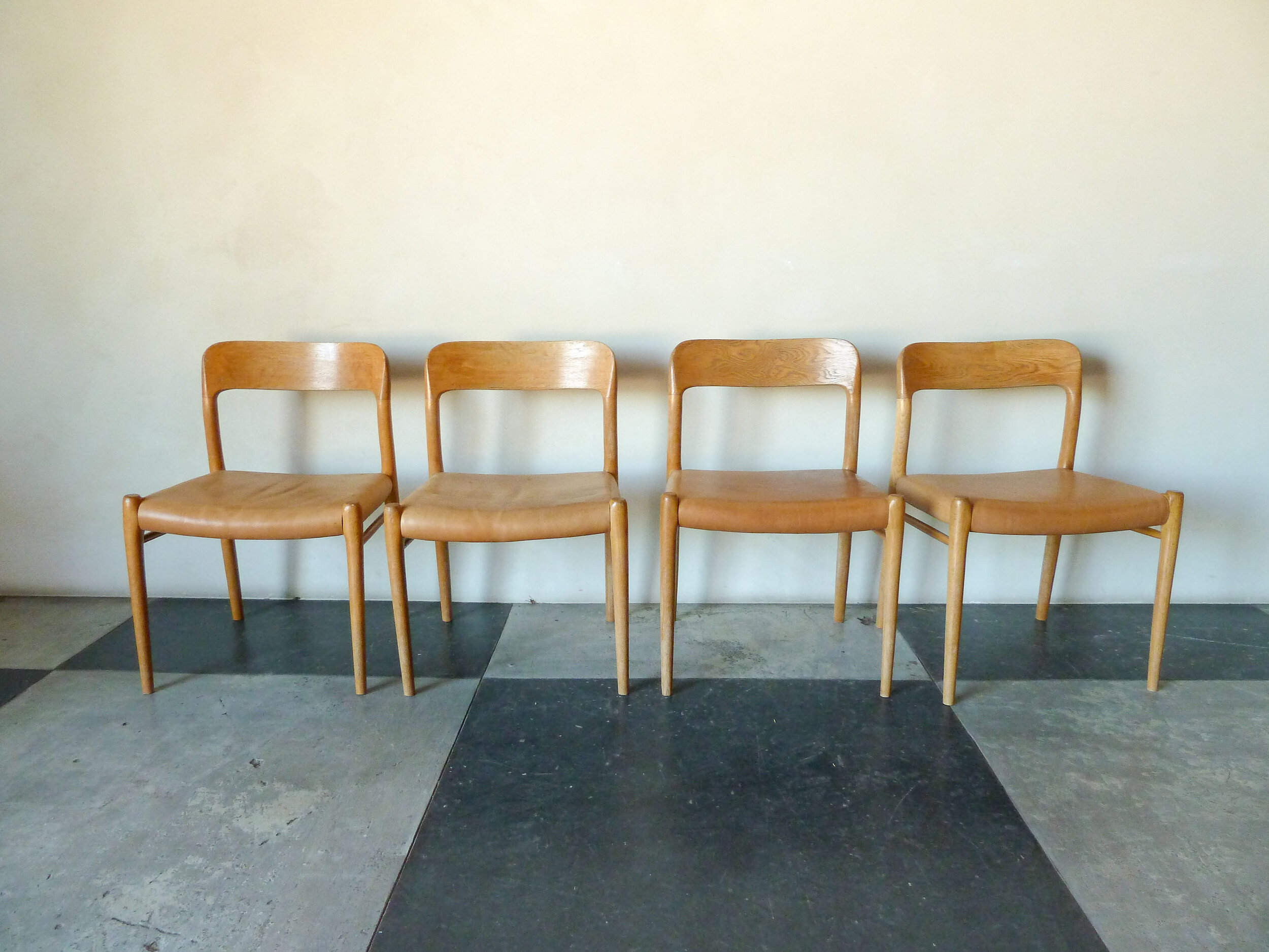 Set of Four Neils Otto Møller "Model 75' Chairs