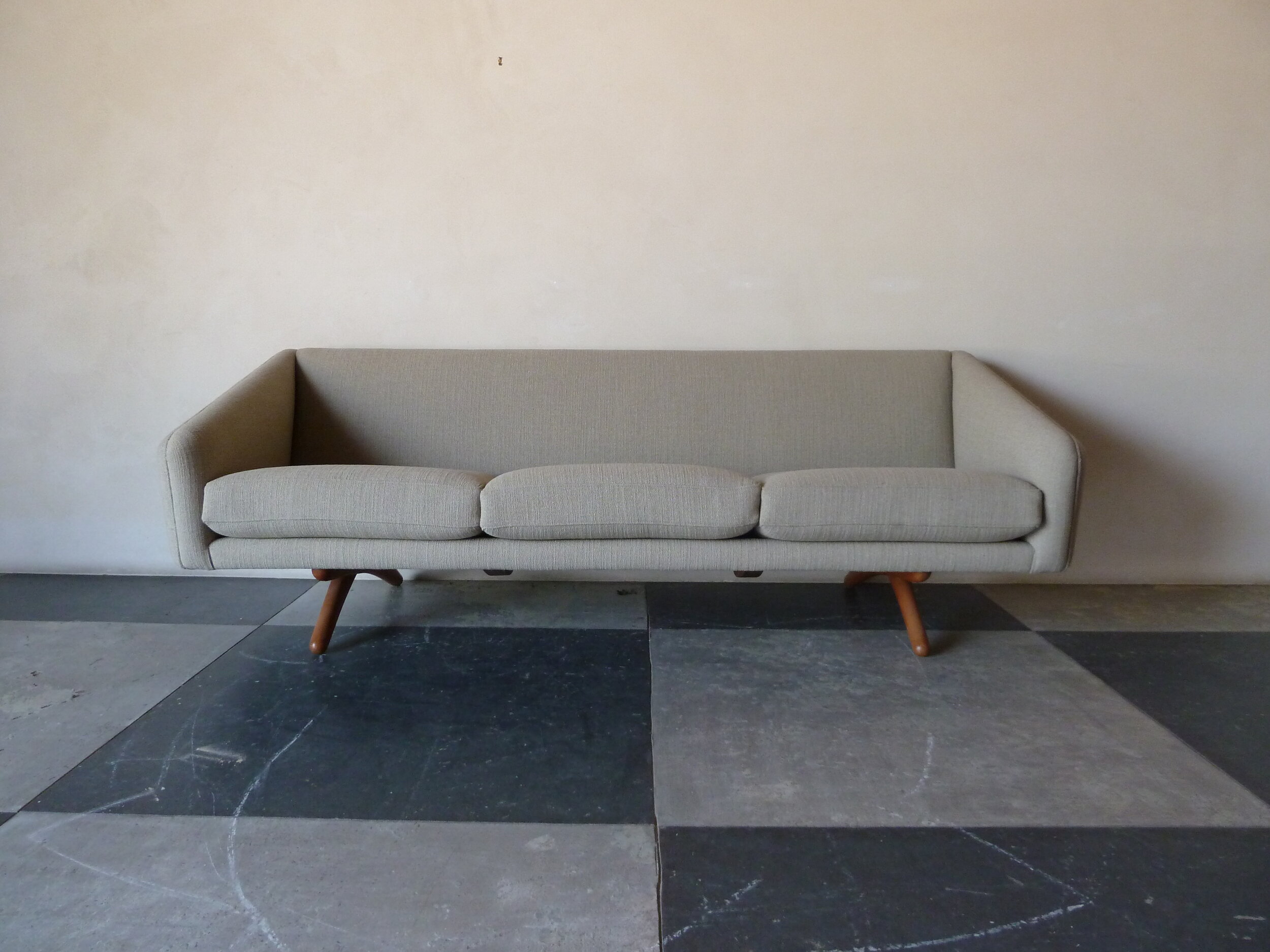 Illum Wikkelsø Wool Upholstered Seater Sofa 