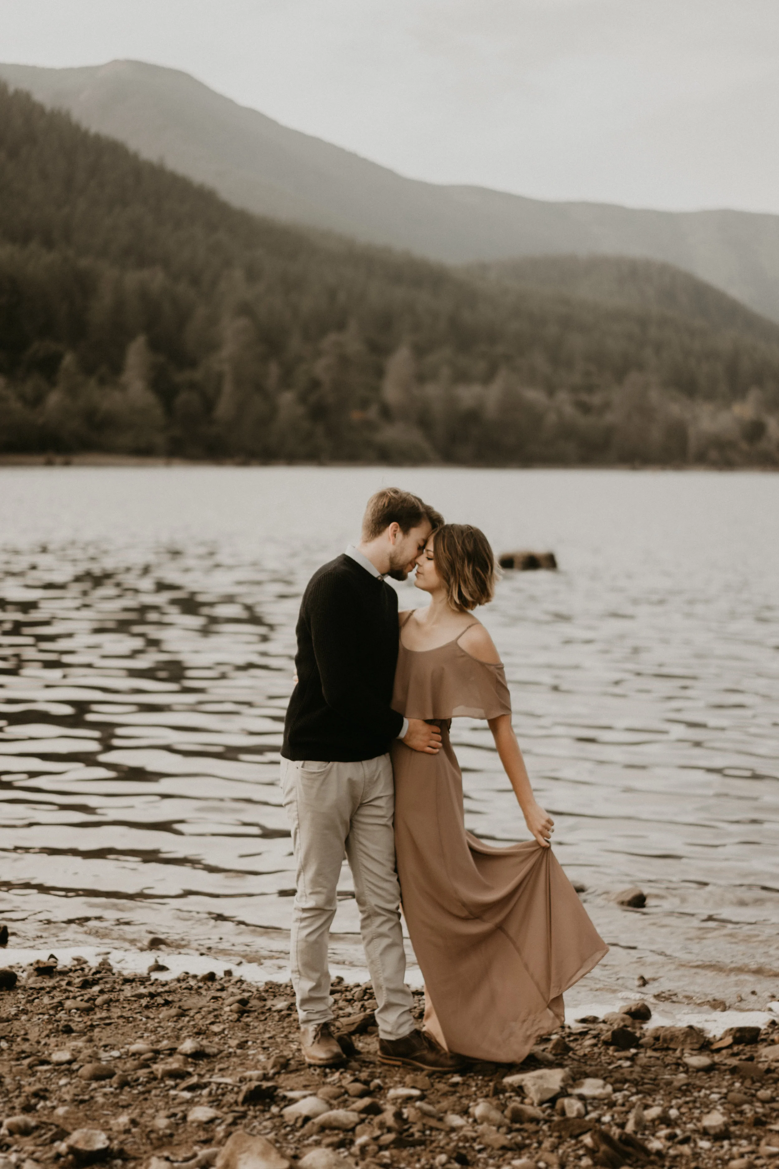 Anniversary photos by rattlesnake lake