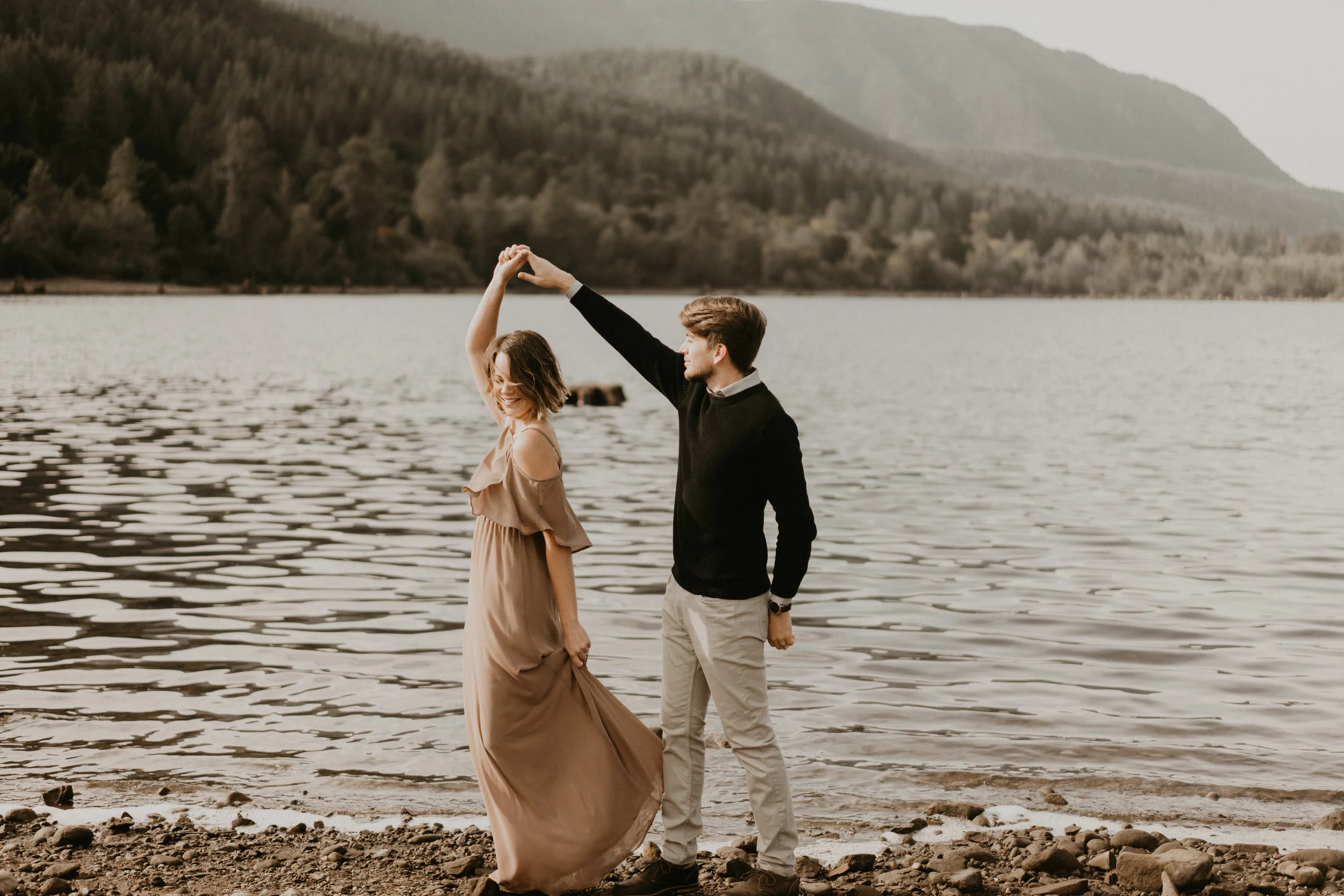 Anniversary photos by rattlesnake lake