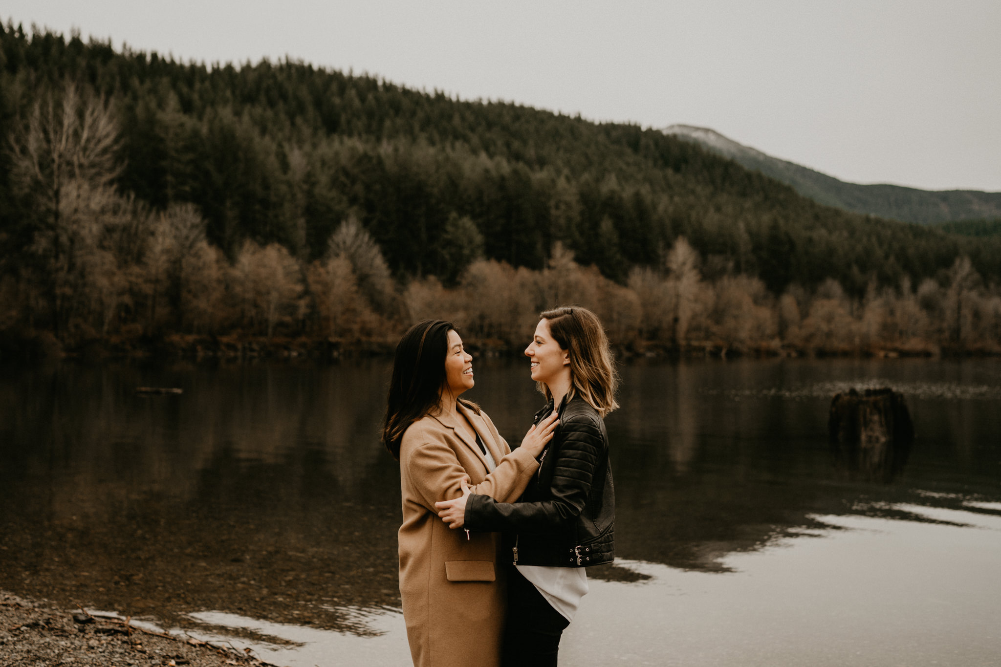 Snoqualmie Pass Seattle Tacoma Washington Portland Oregon Engagement Elopement Wedding Photographer Snow Gold Creek Pond Lake Rattlesnake Hiking Trail Ledge-12.jpg