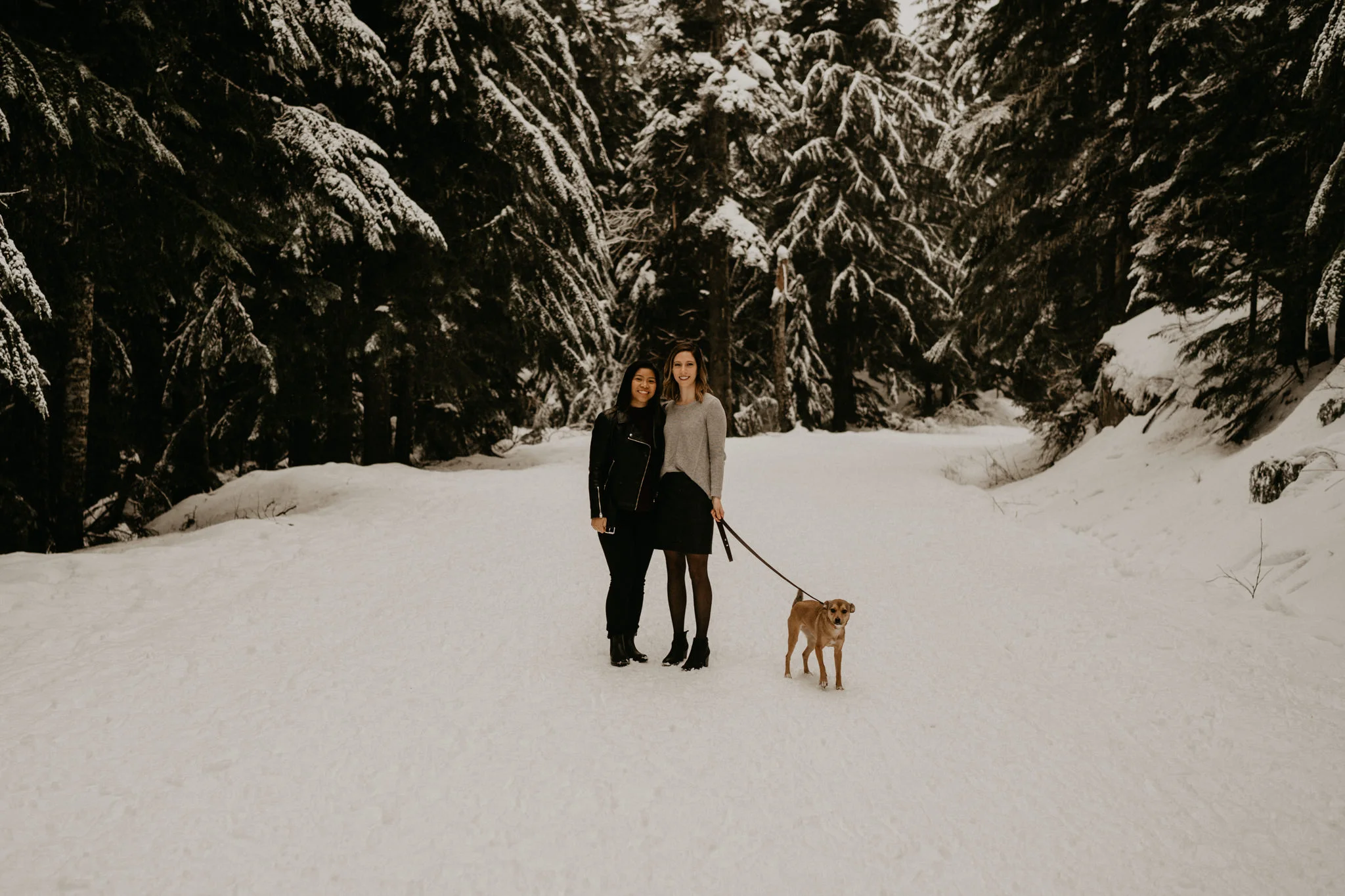 Seattle Tacoma Snoquamie Falls Pass Gold Creek Pond Lake LGBT Gay Lesbian Same Sex Wedding Elopement Engagement