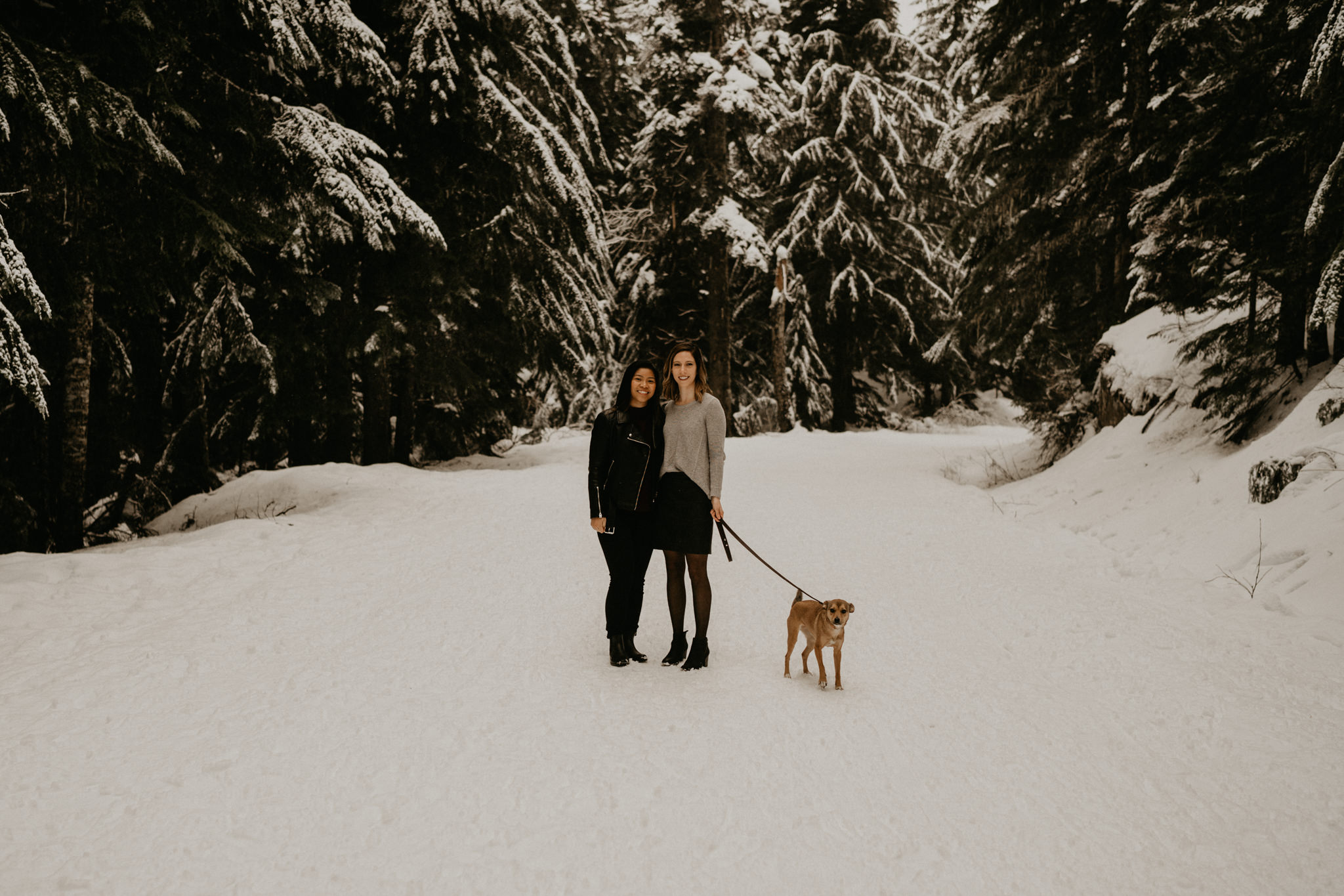 Seattle Tacoma Snoquamie Falls Pass Gold Creek Pond Lake LGBT Gay Lesbian Same Sex Wedding Elopement Engagement