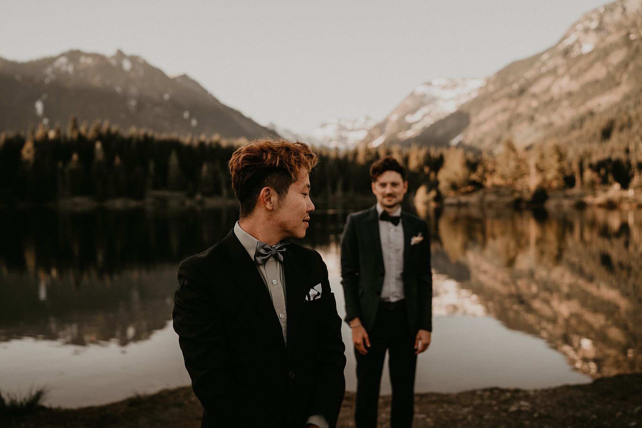 Gold Creek Pond wedding elopement engagement