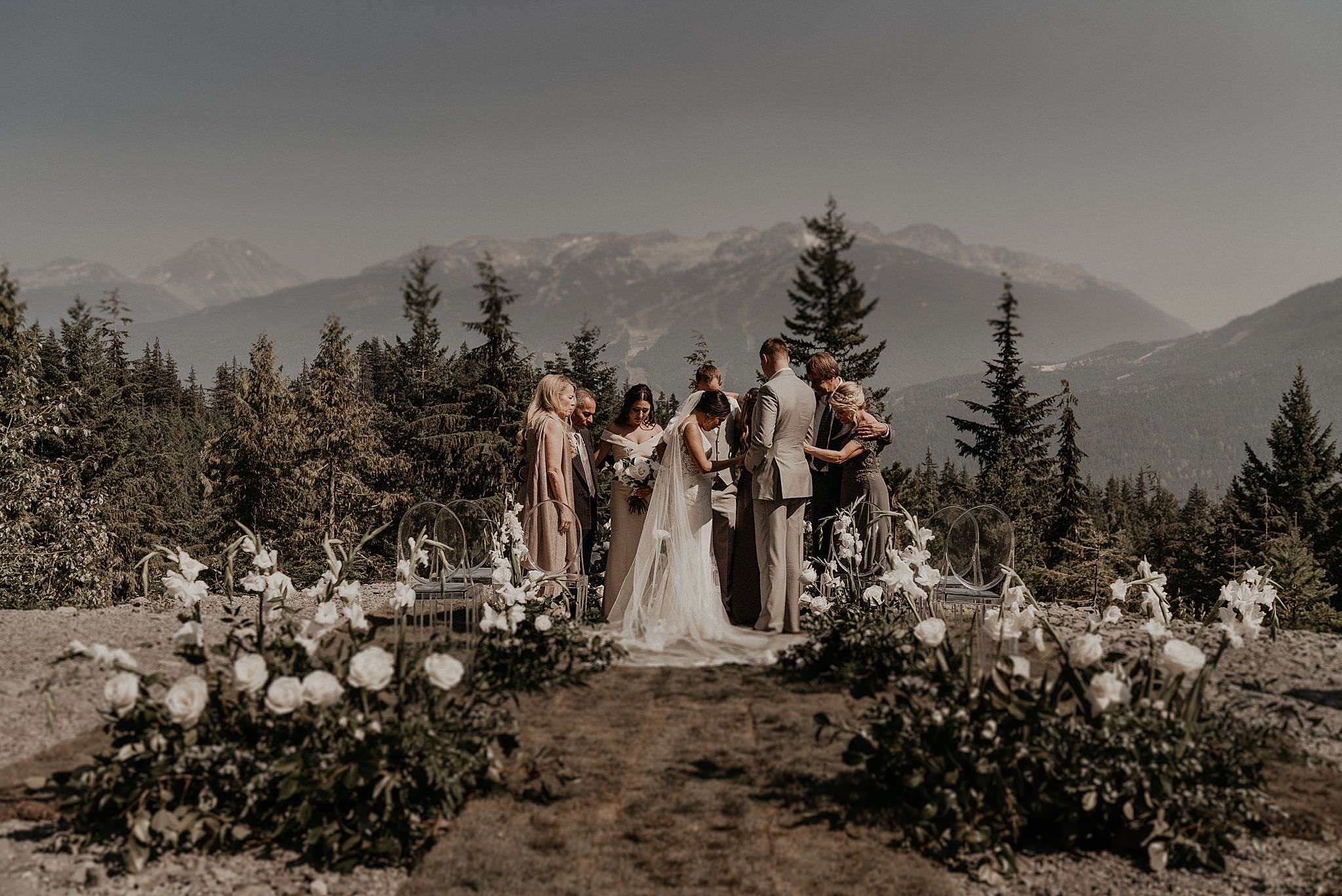 Intimate elopement in whistler Canada sea to sky