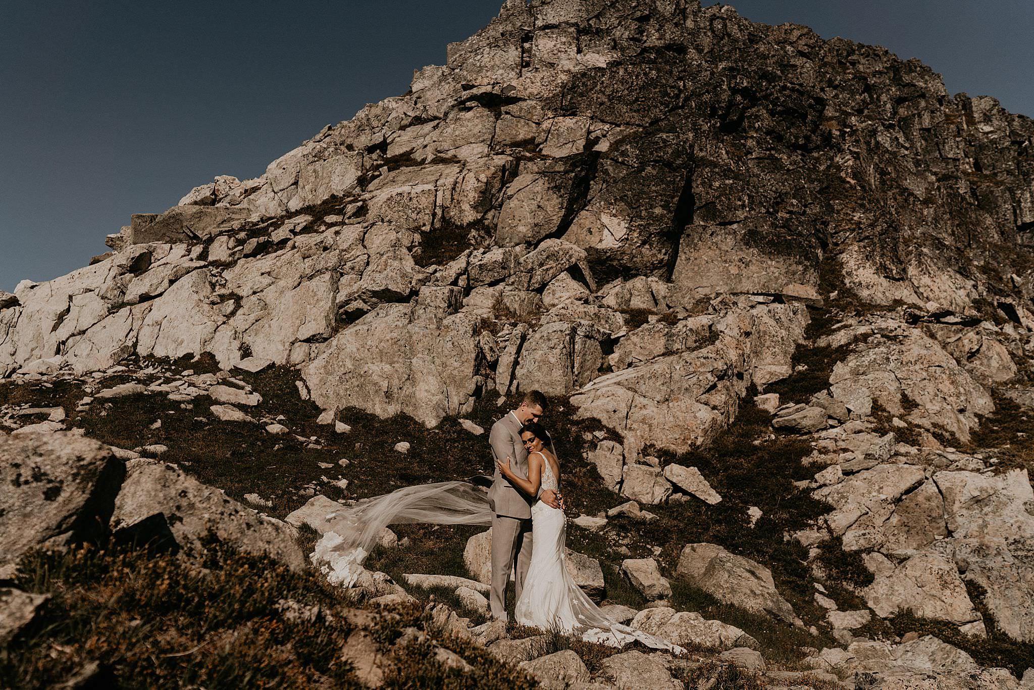 Epic mountain views wedding and elopement whistler Canada