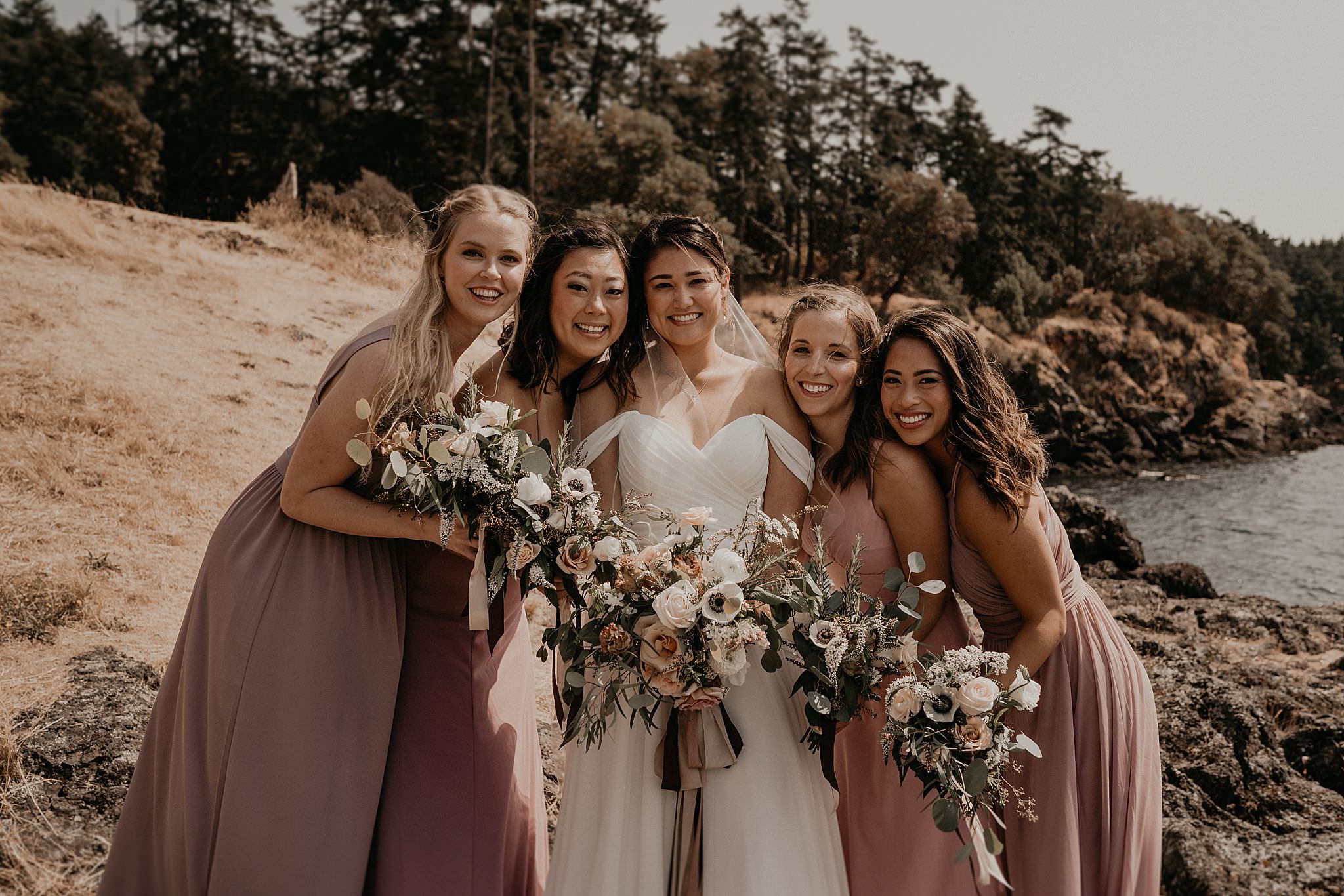 Roche Harbor Resort Wedding Bridal Party Formals Portraits Photos 