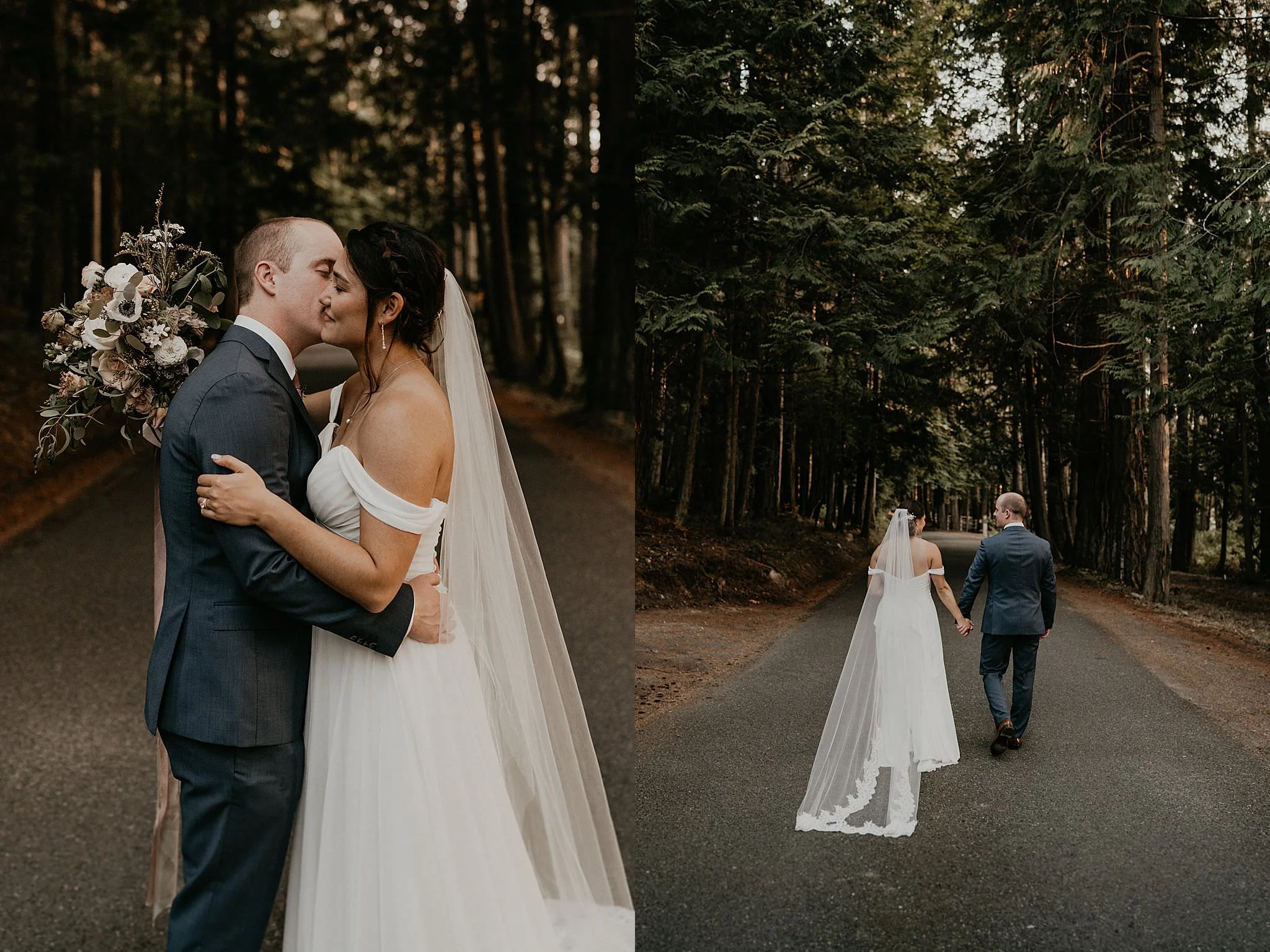 Twilight wedding inspiration fairytale woodsy Pacific Northwest San Juan islands
