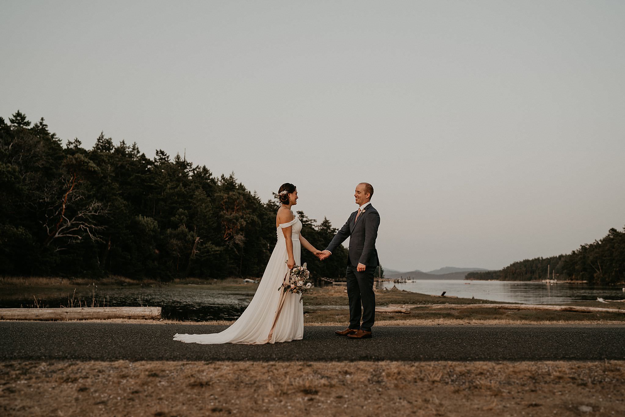 Roche Harbor beach wedding on San Juan Islands