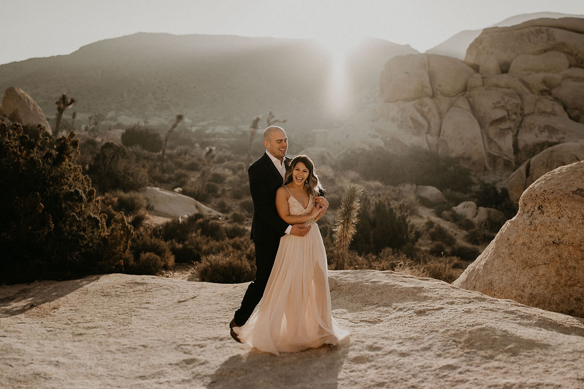 Couple eloped at Joshua Tree national park in Southern California