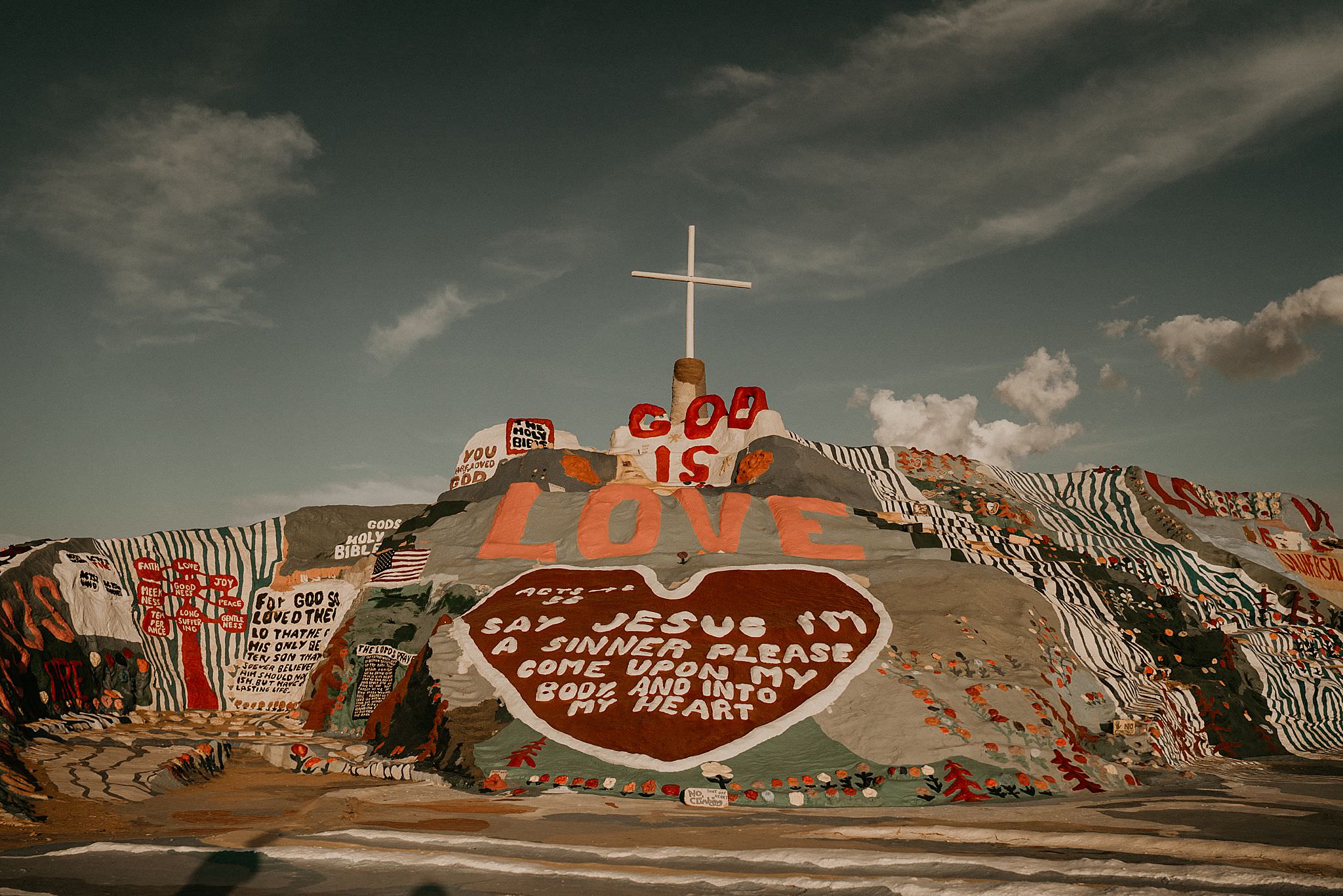 Salvation Mountain near slab city in Southern California