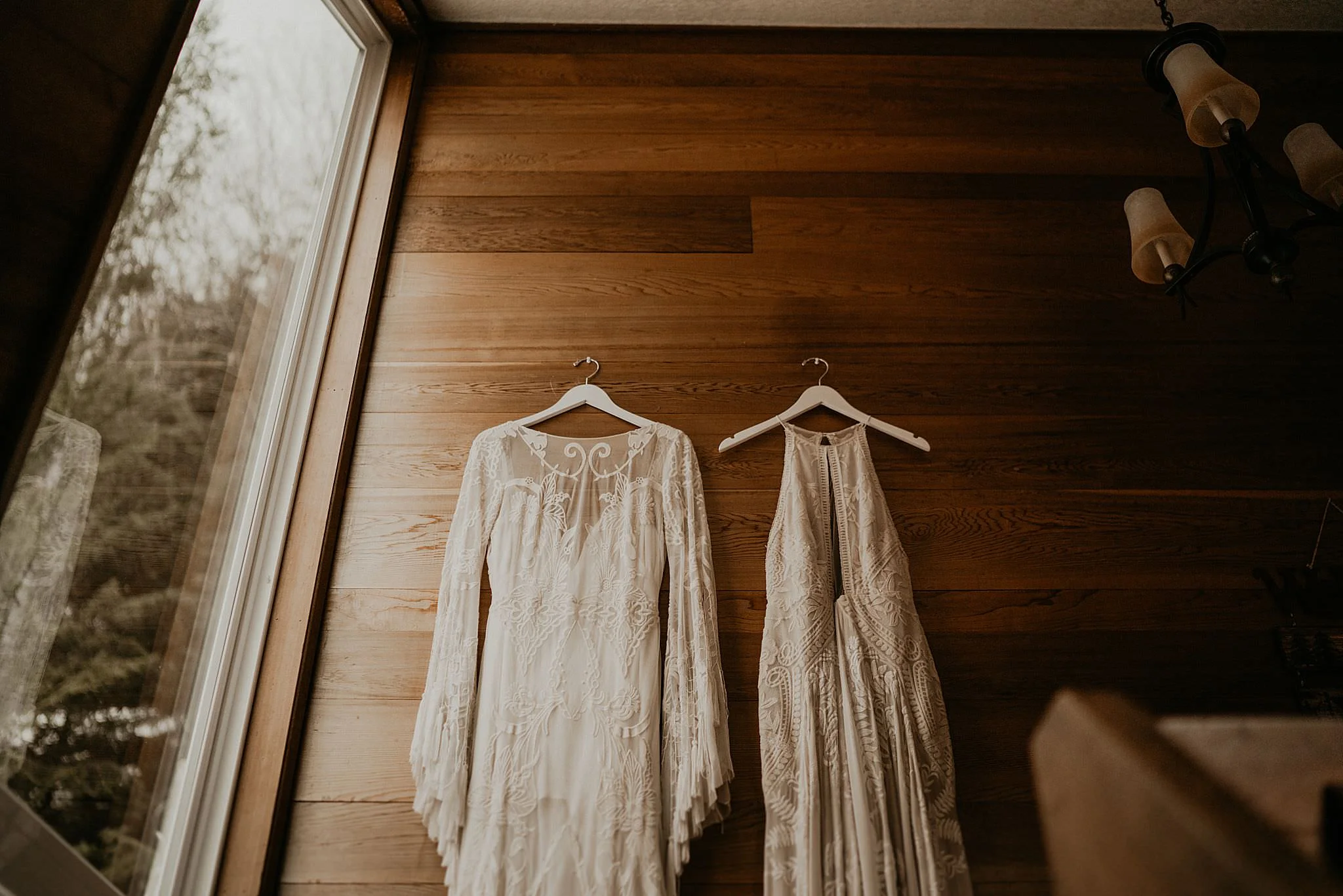 Rue de seine boho wedding dress for Olympic National Park Elopement at Ruby Beach Cabin