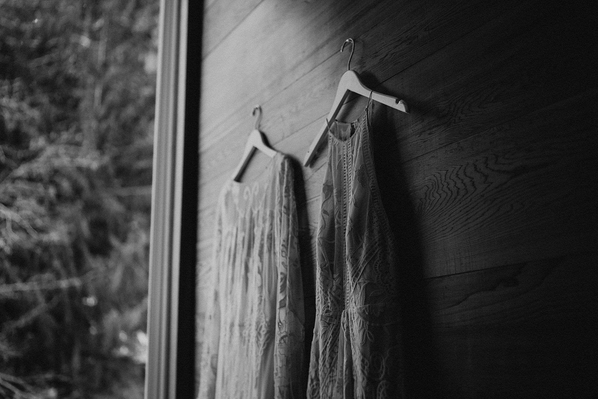 Rue de seine boho wedding dress for Olympic National Park Elopement at Ruby Beach Cabin