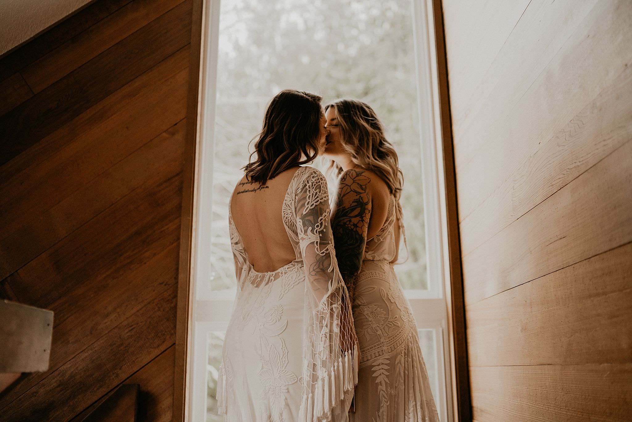 Rue de seine wedding dress for intimate vow renewal in olympic national park near ruby beach