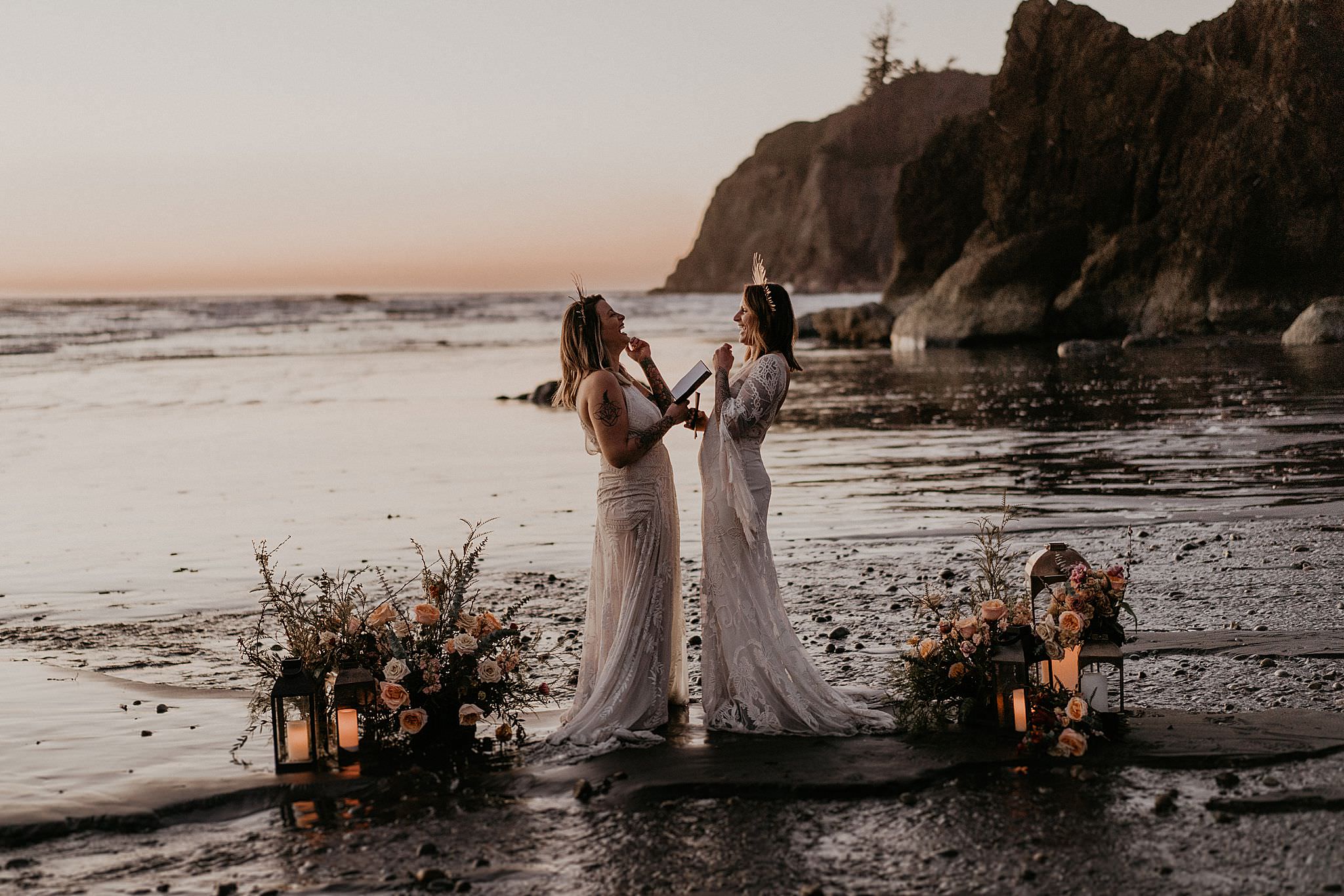 Olympic National Park elopement at Ruby Beach