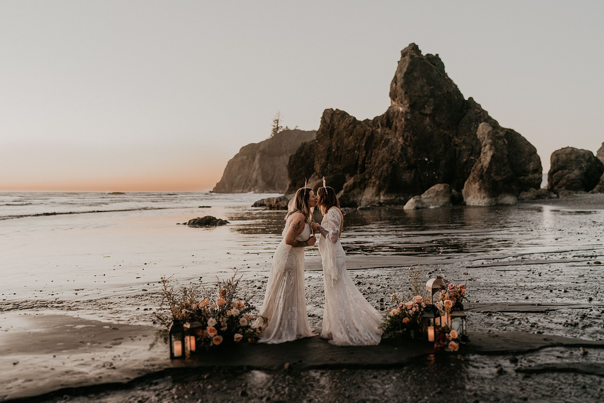 Olympic National Park elopement at Ruby Beach